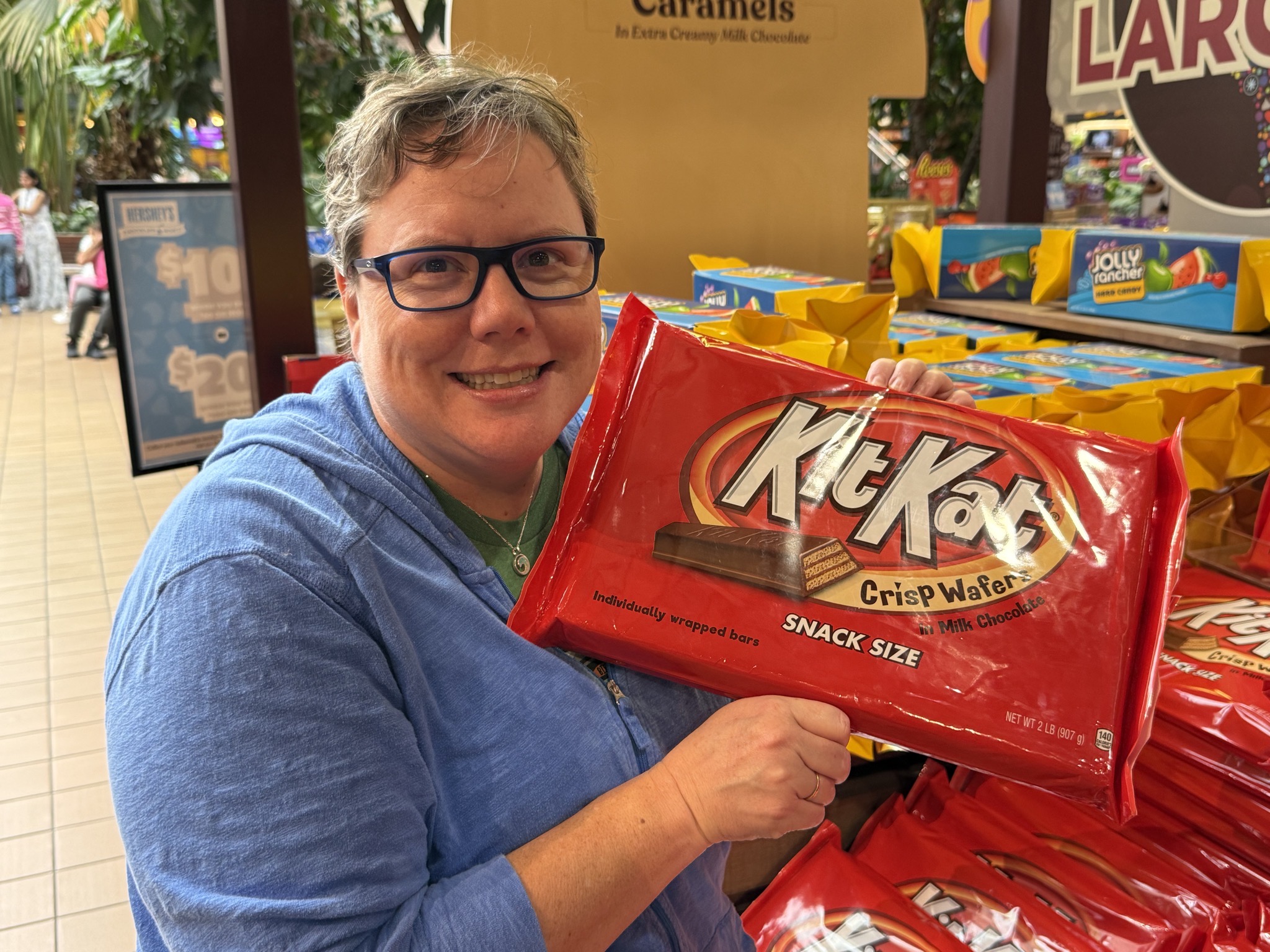 Extra-big KitKat (which we didn't buy)