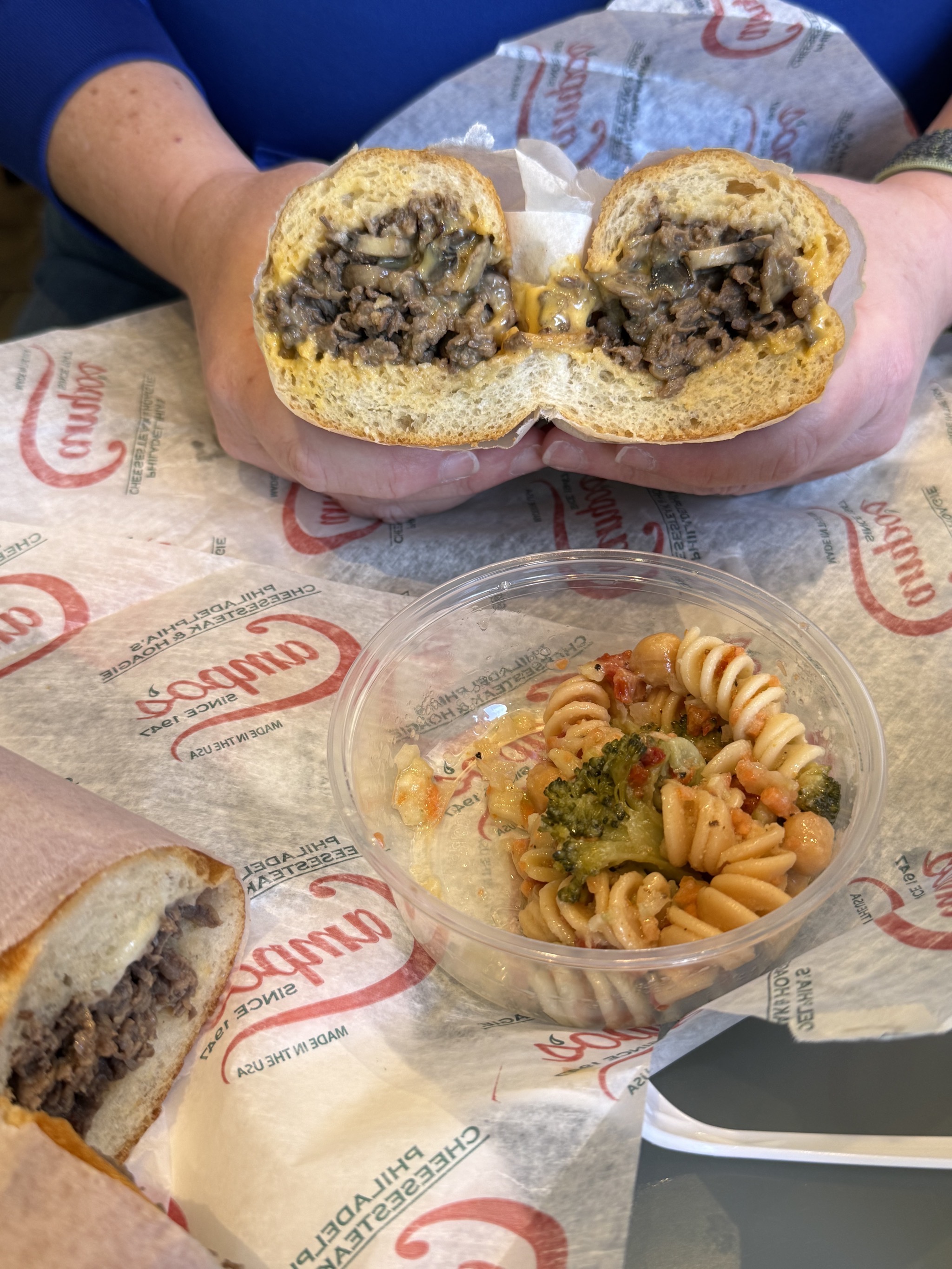 Campo's cheesesteaks for lunch