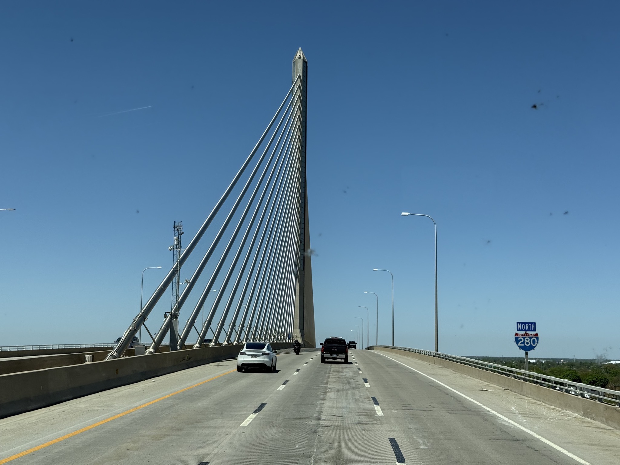 Bridge over Maumee River in Toledo