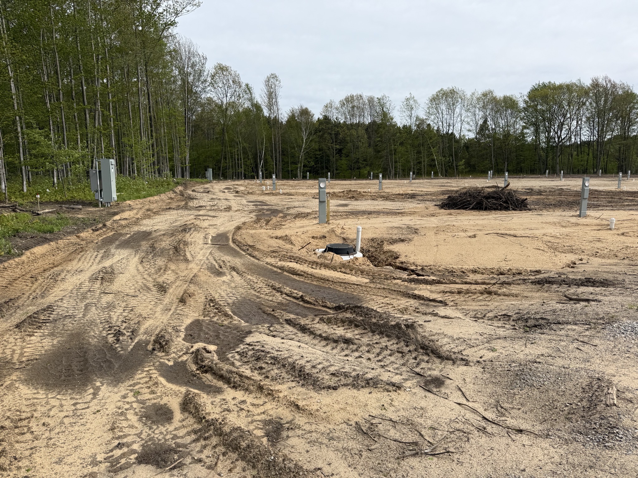 Earthworks for new sites