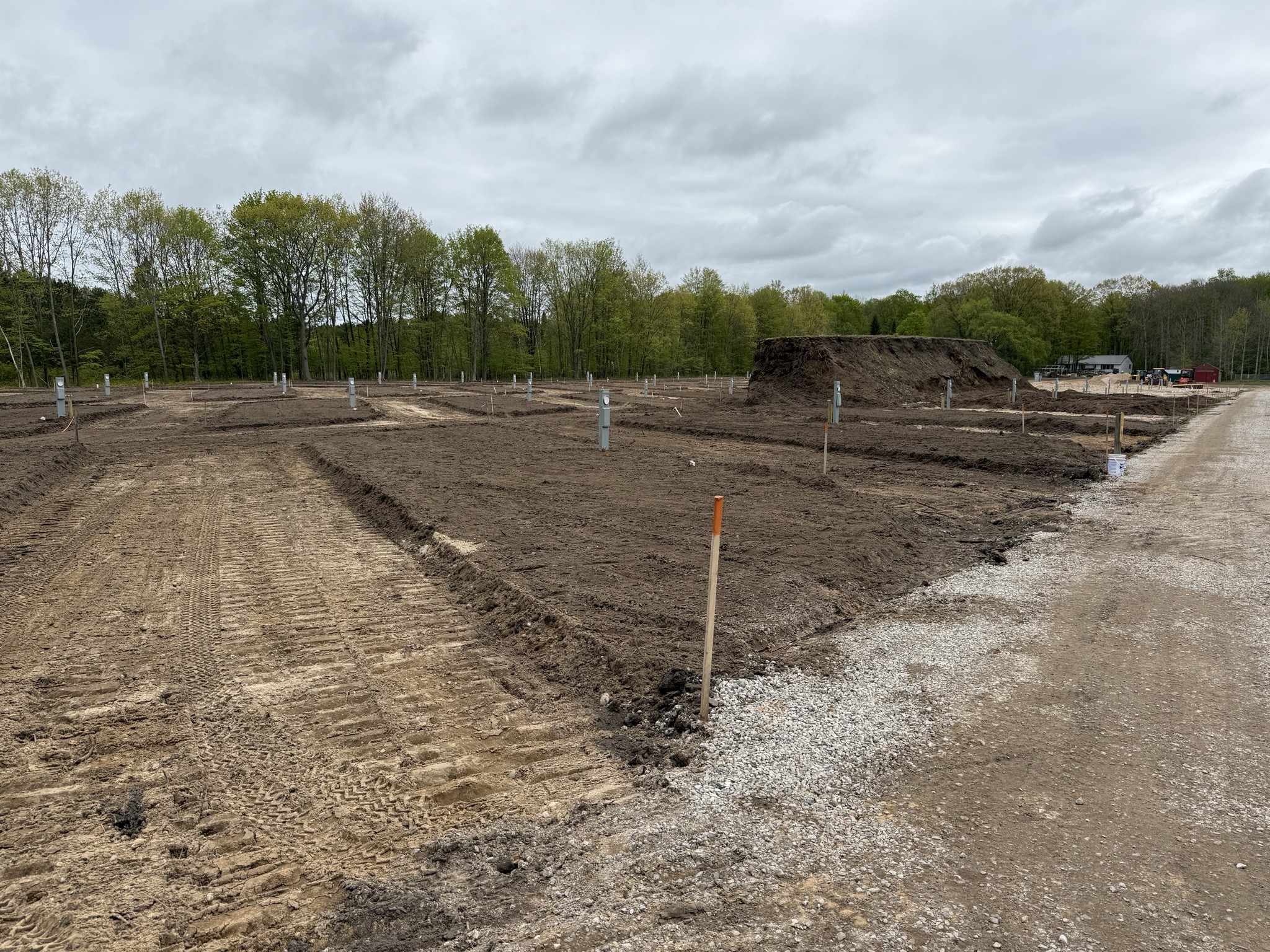 Earthworks for new sites