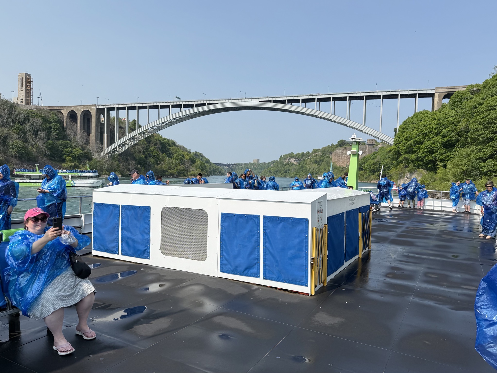 View of Rainbow Bridge from boat