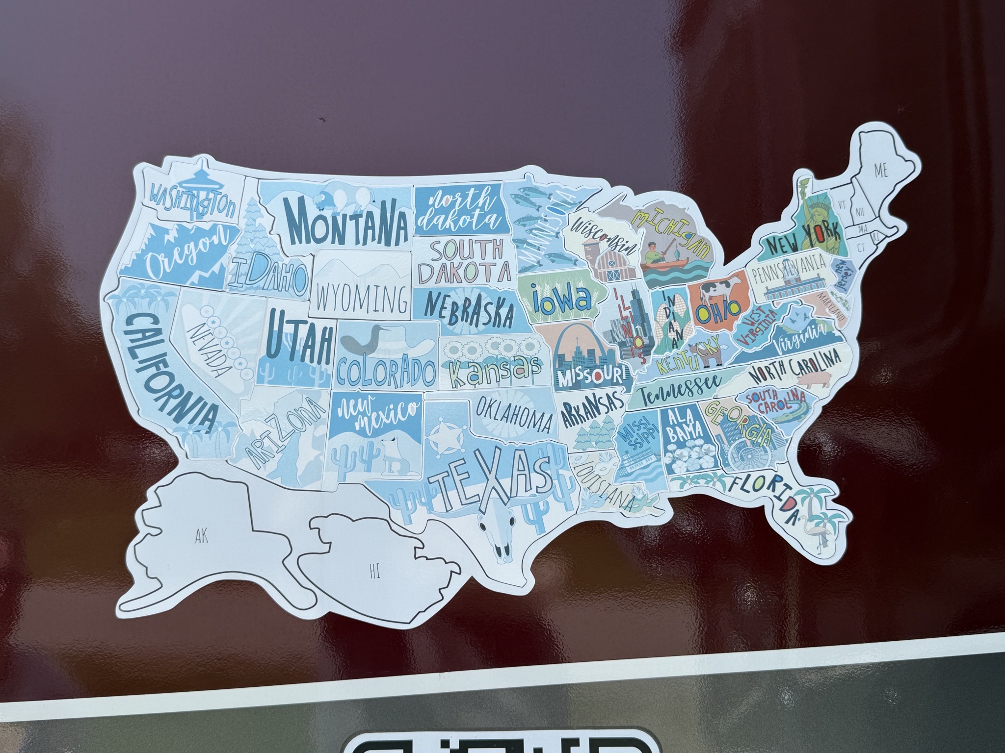 Added New York state sticker