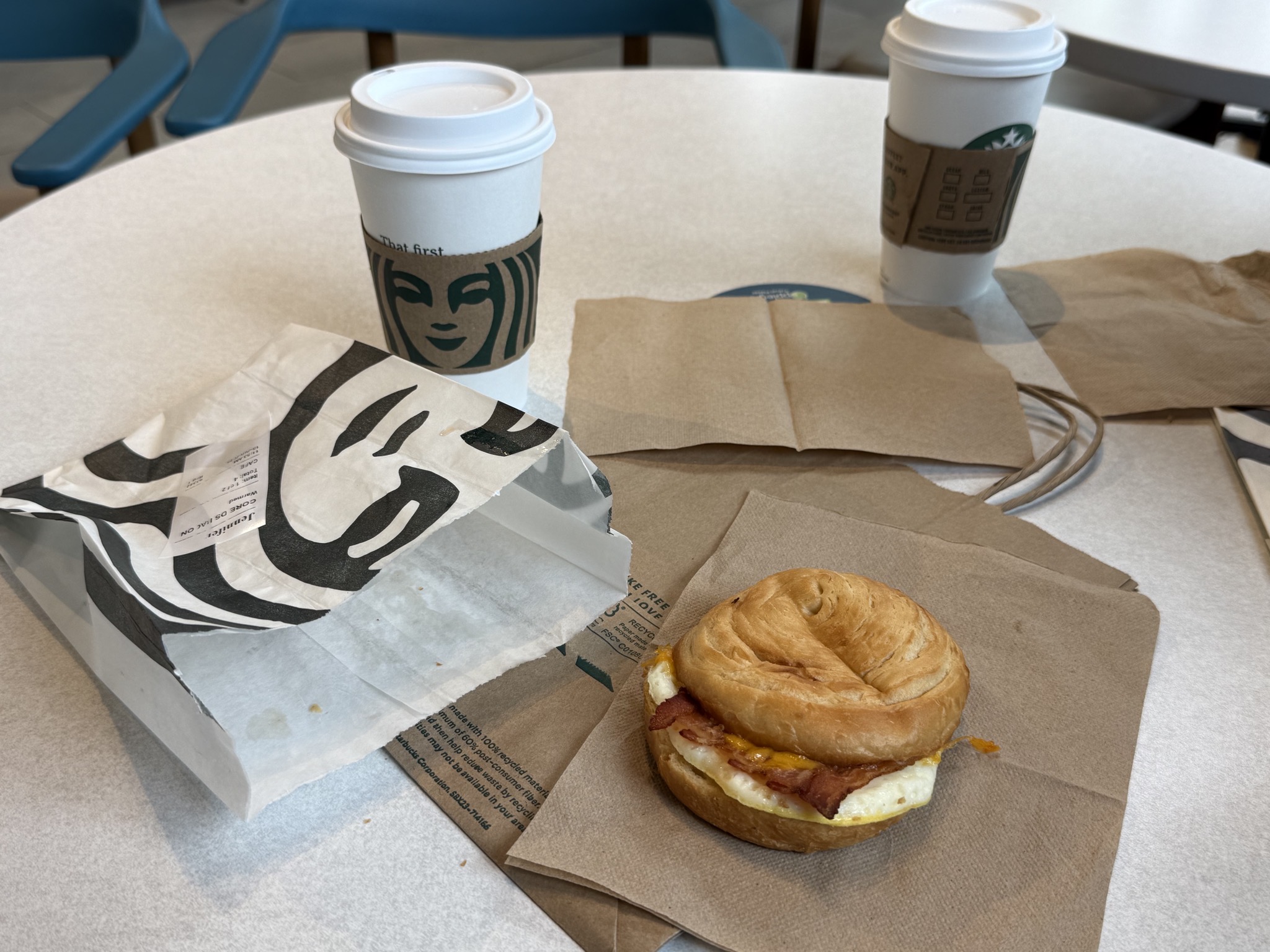 Starbucks for lunch