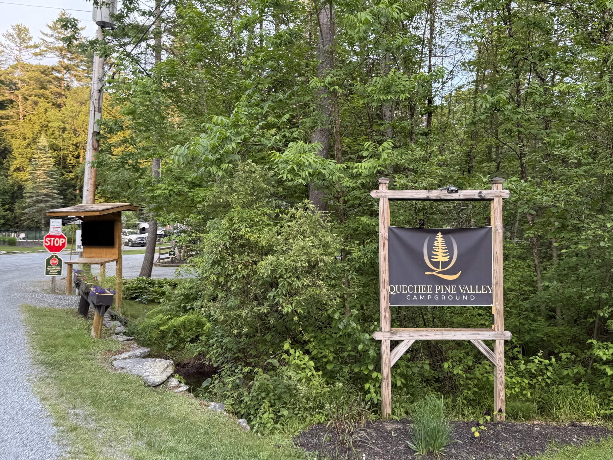 New entrance sign