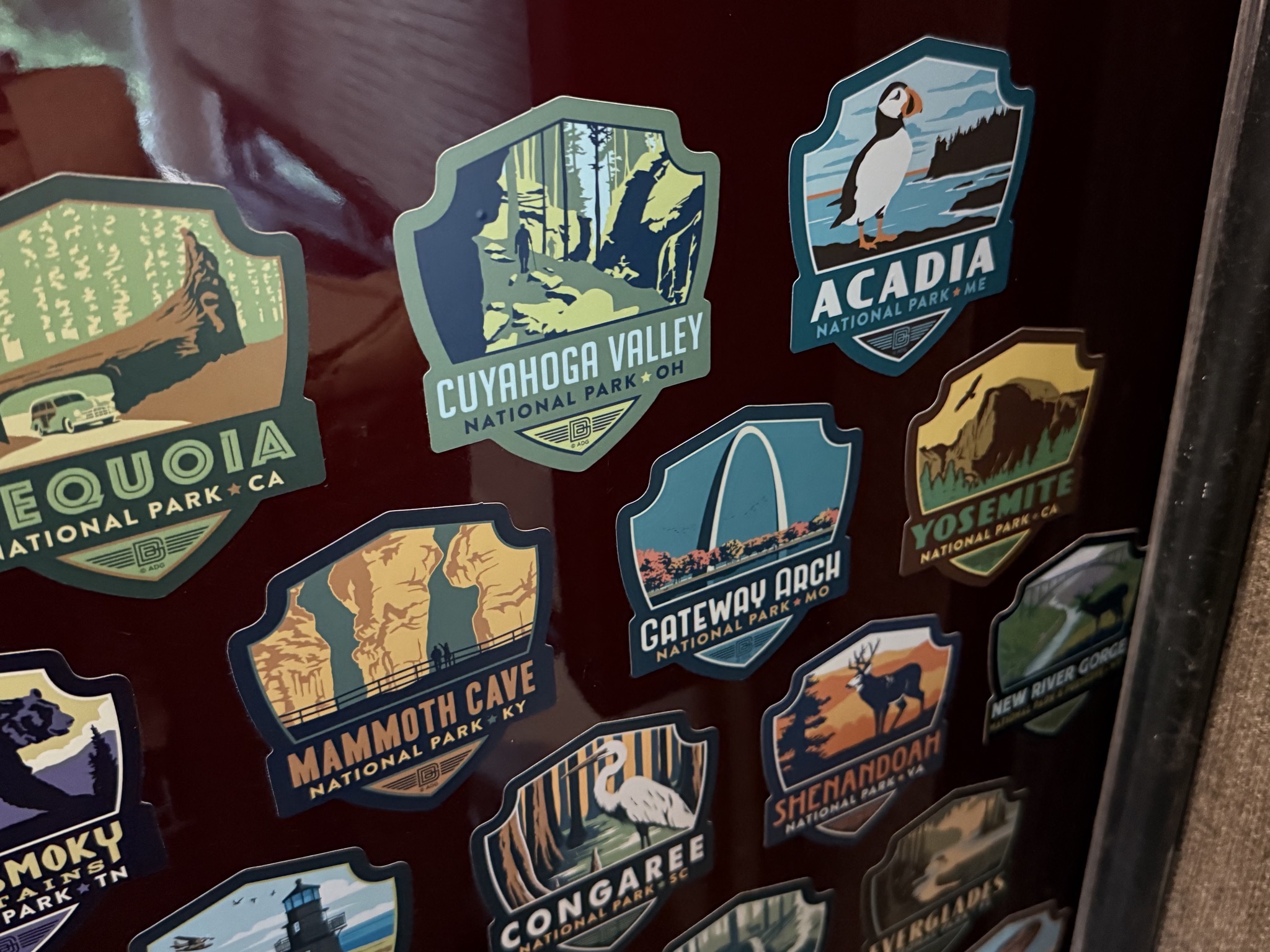 Adding Arcadia National Park sticker