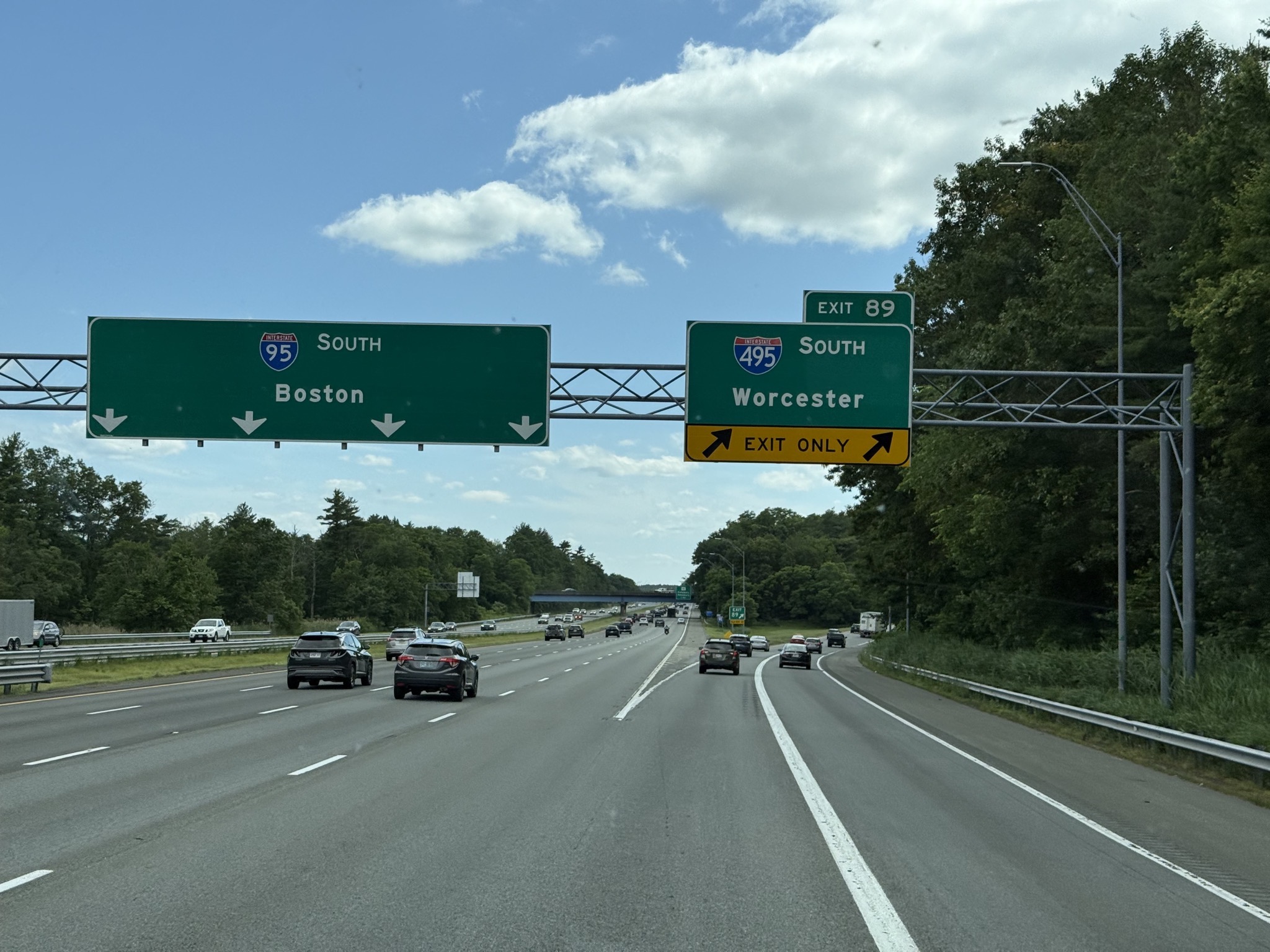 Exit to I-495 South