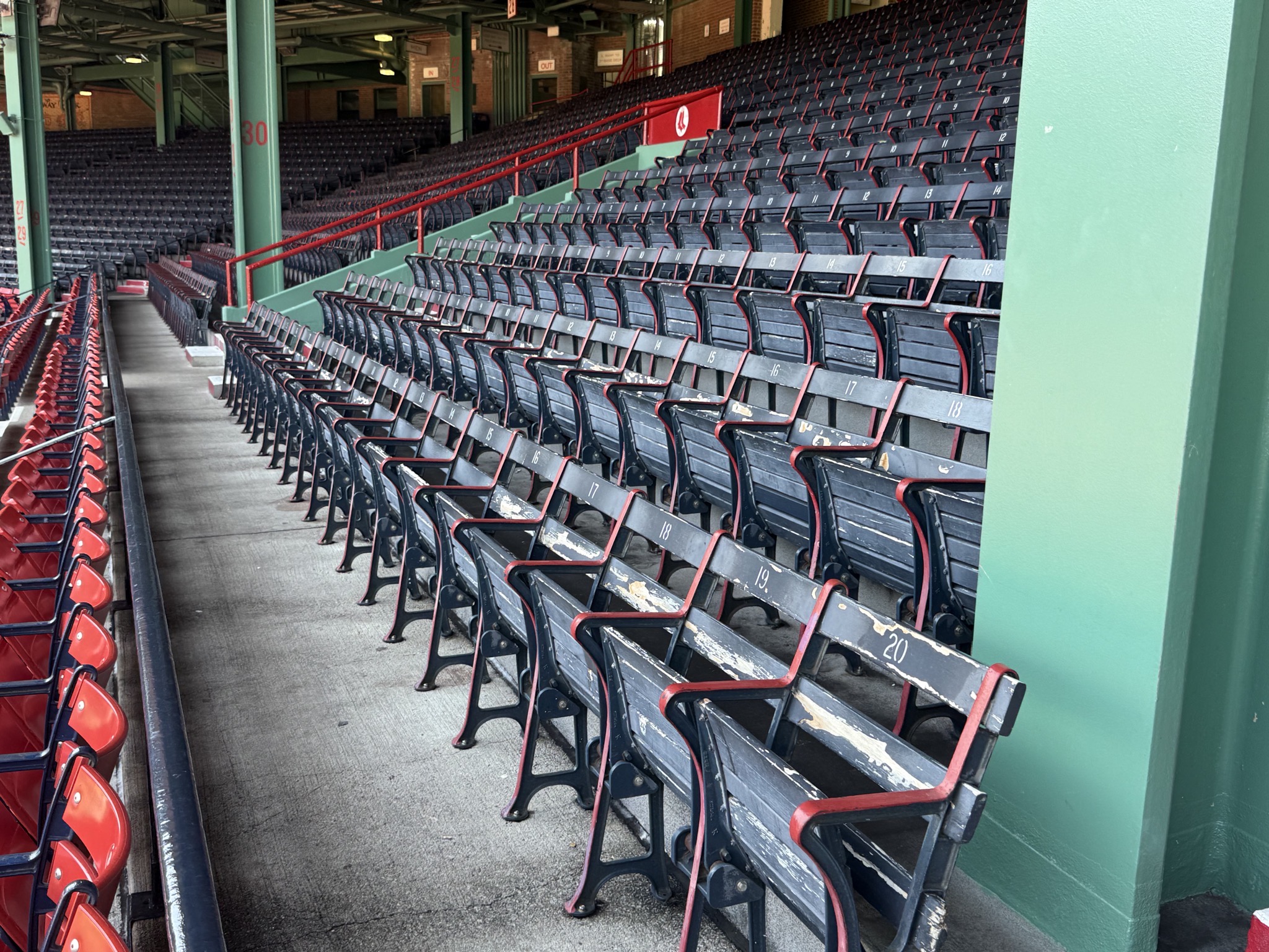 Historic wooden seats