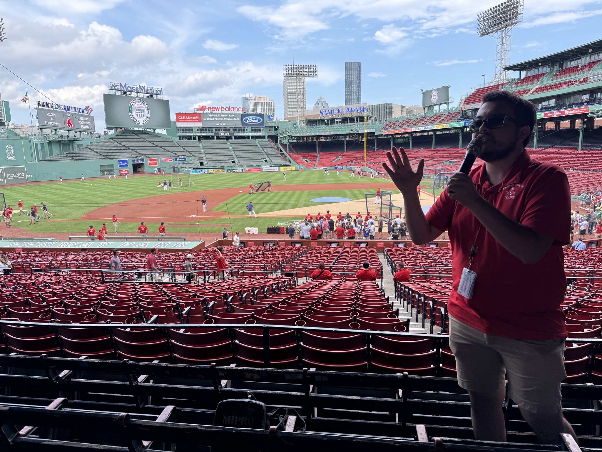 View from historic seats