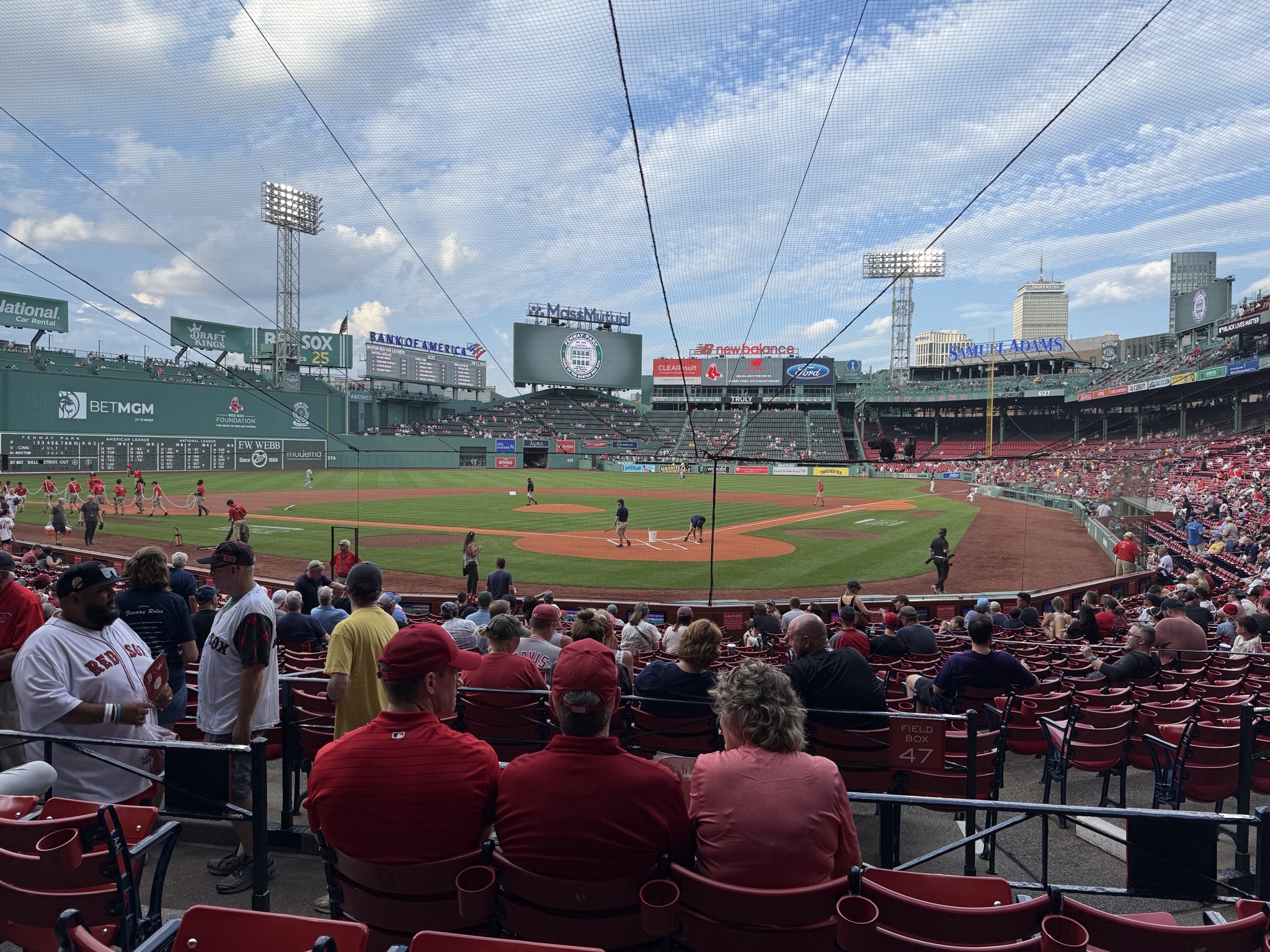 View from our seats