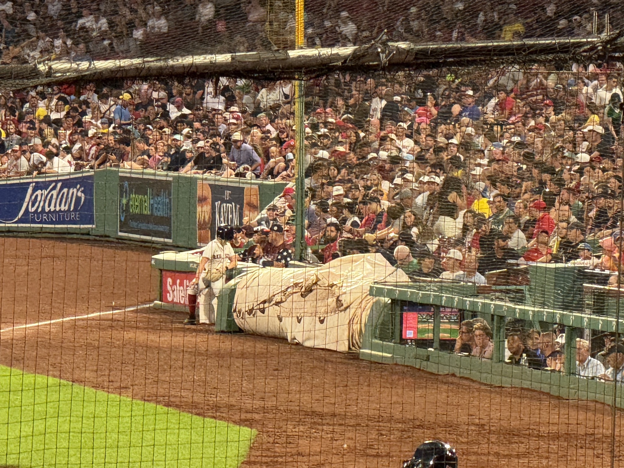 Unconvered the tarp