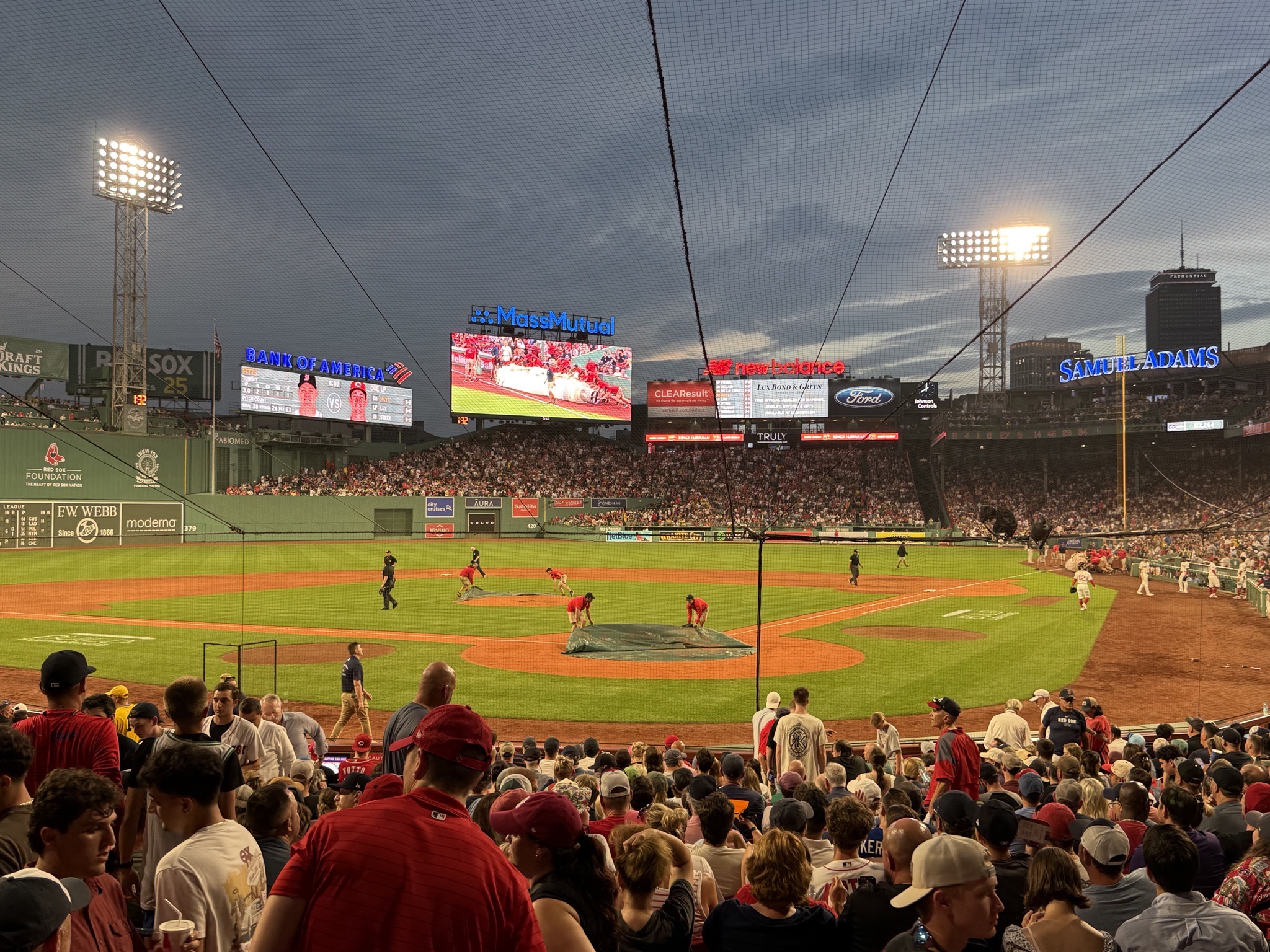 Covering home plate and the mound