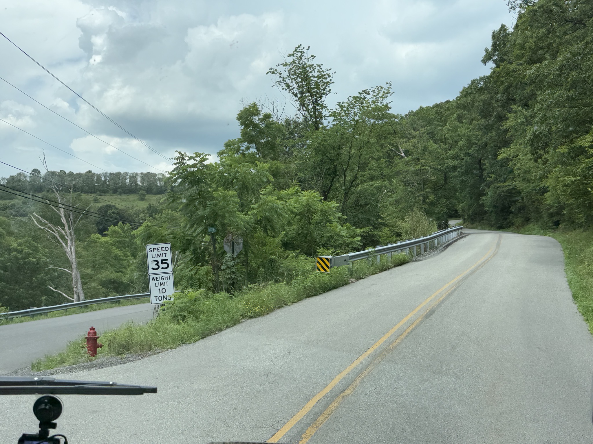 Narrow windy road