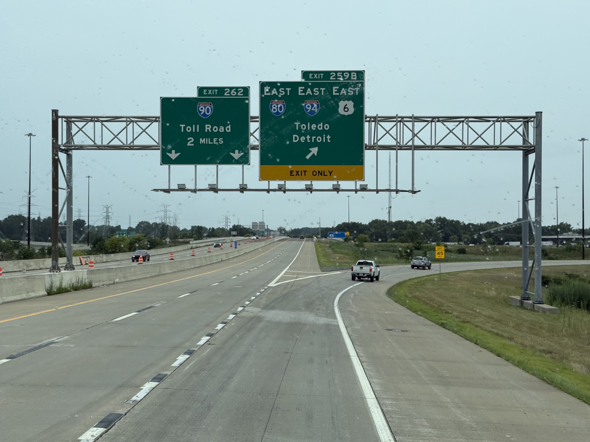 Exit to I-90 and I-94