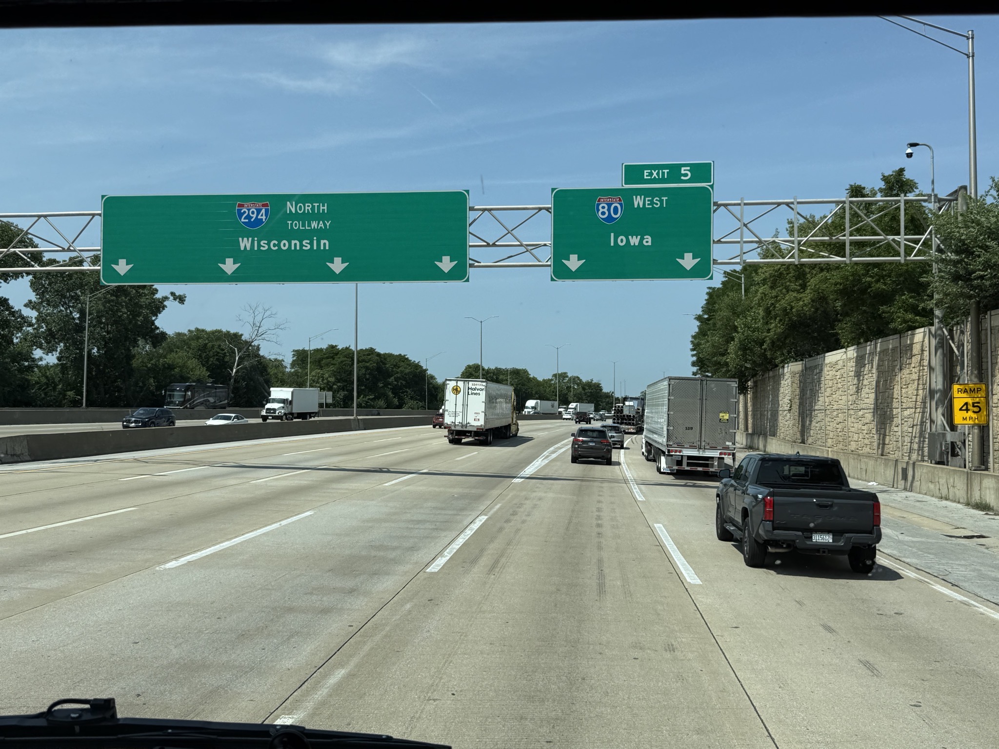 Exit to I-80 West