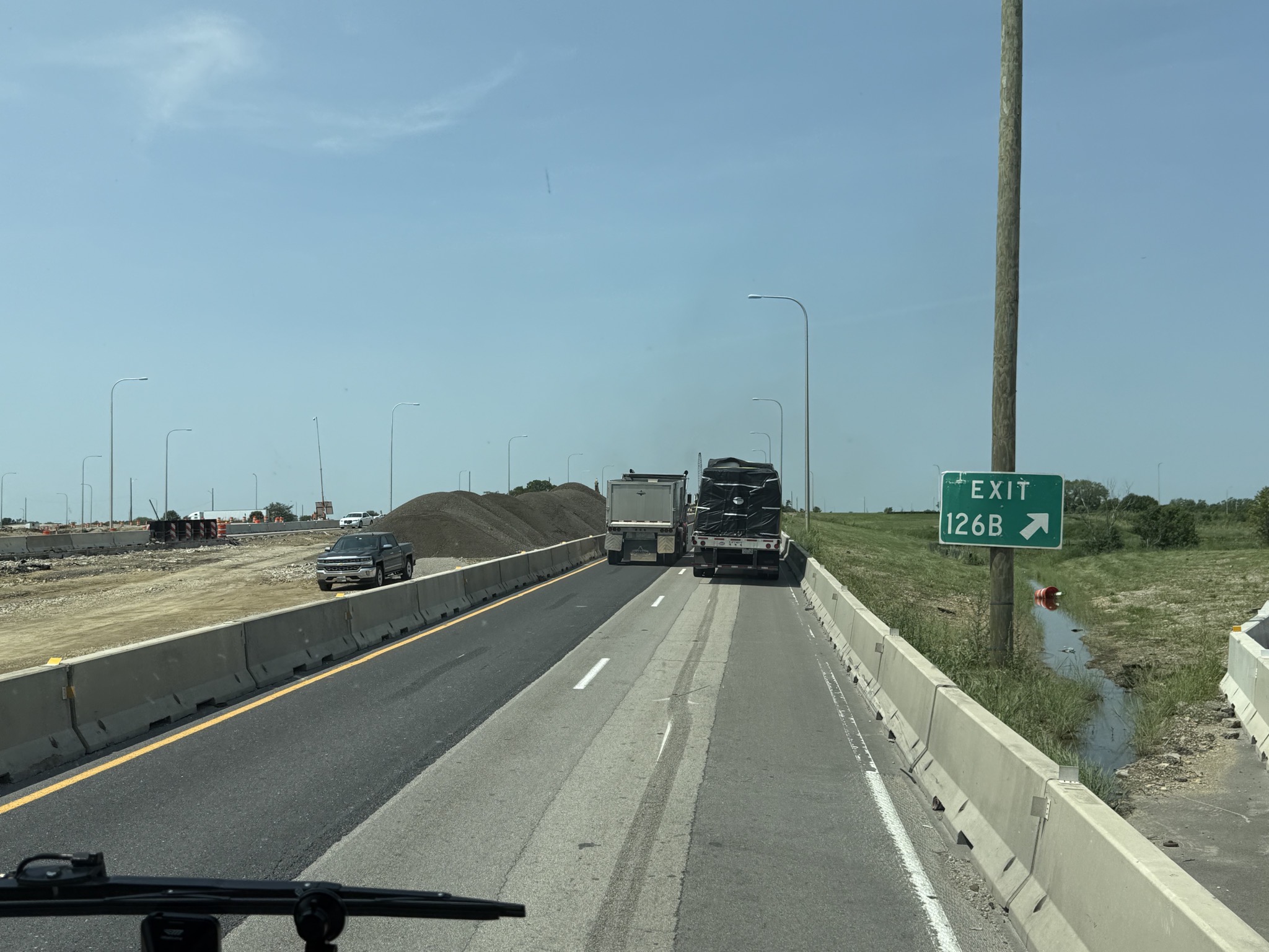 Narrow roadworks