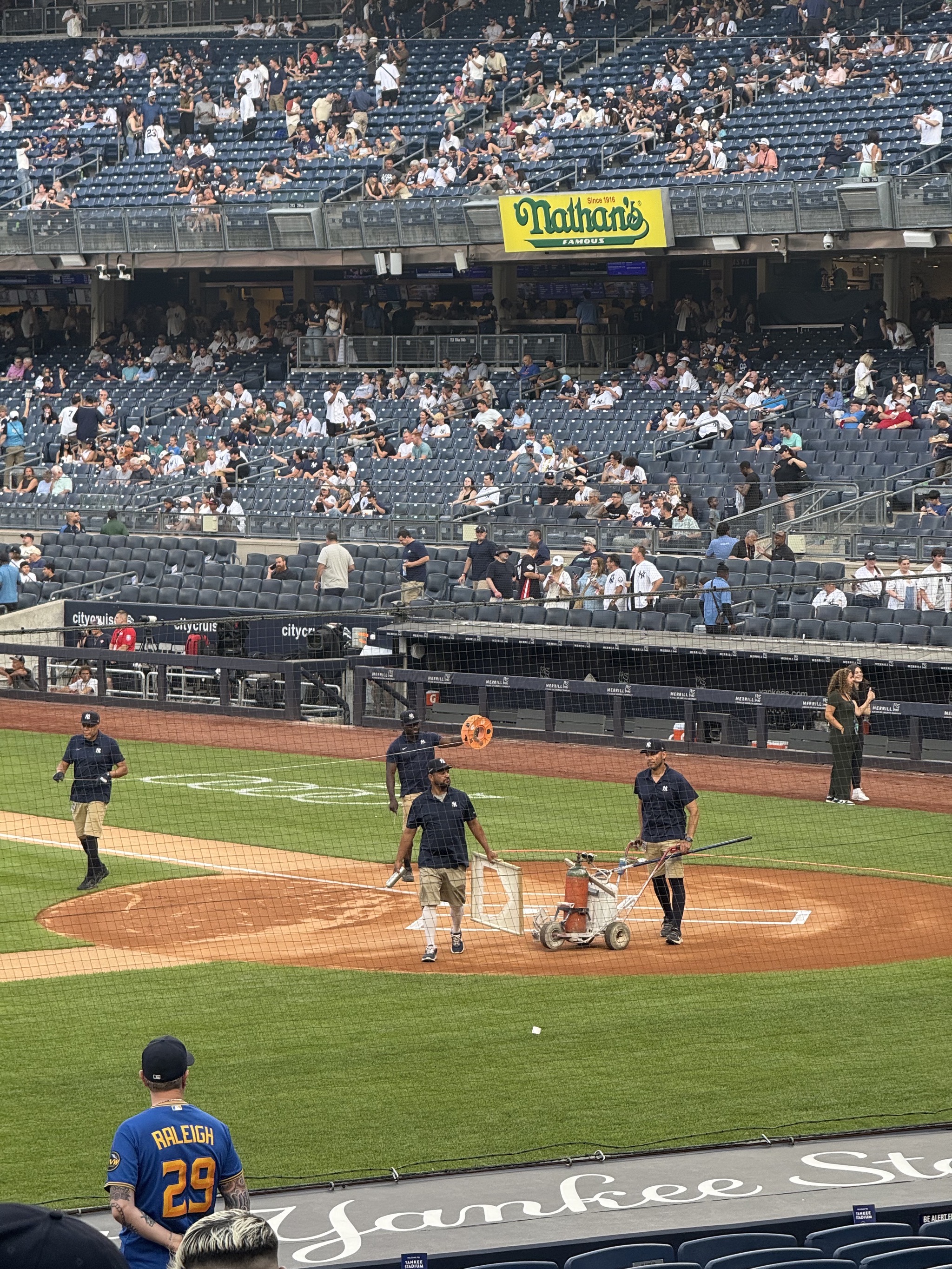 Marking home plate