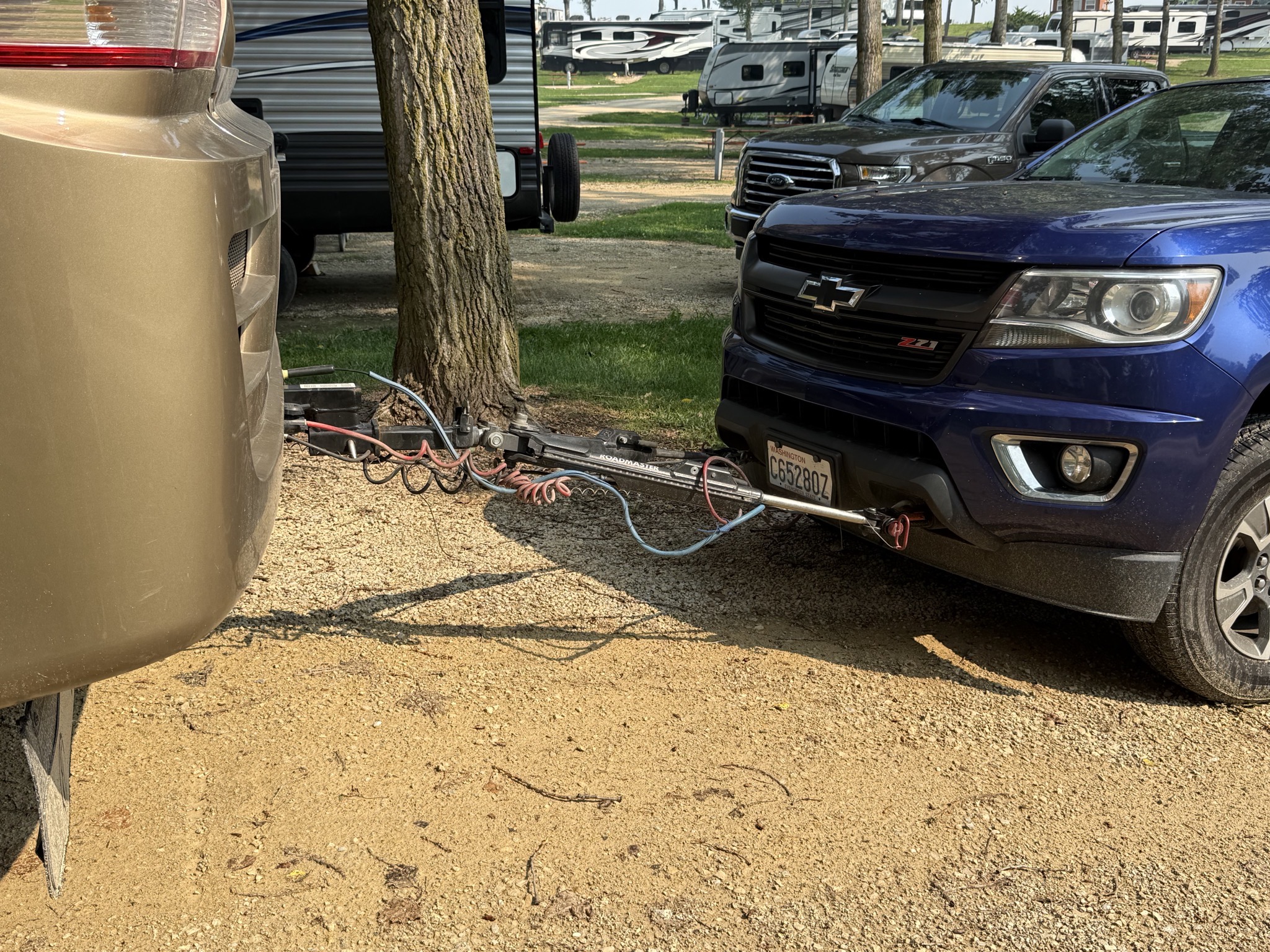 Quite a gradient to the truck