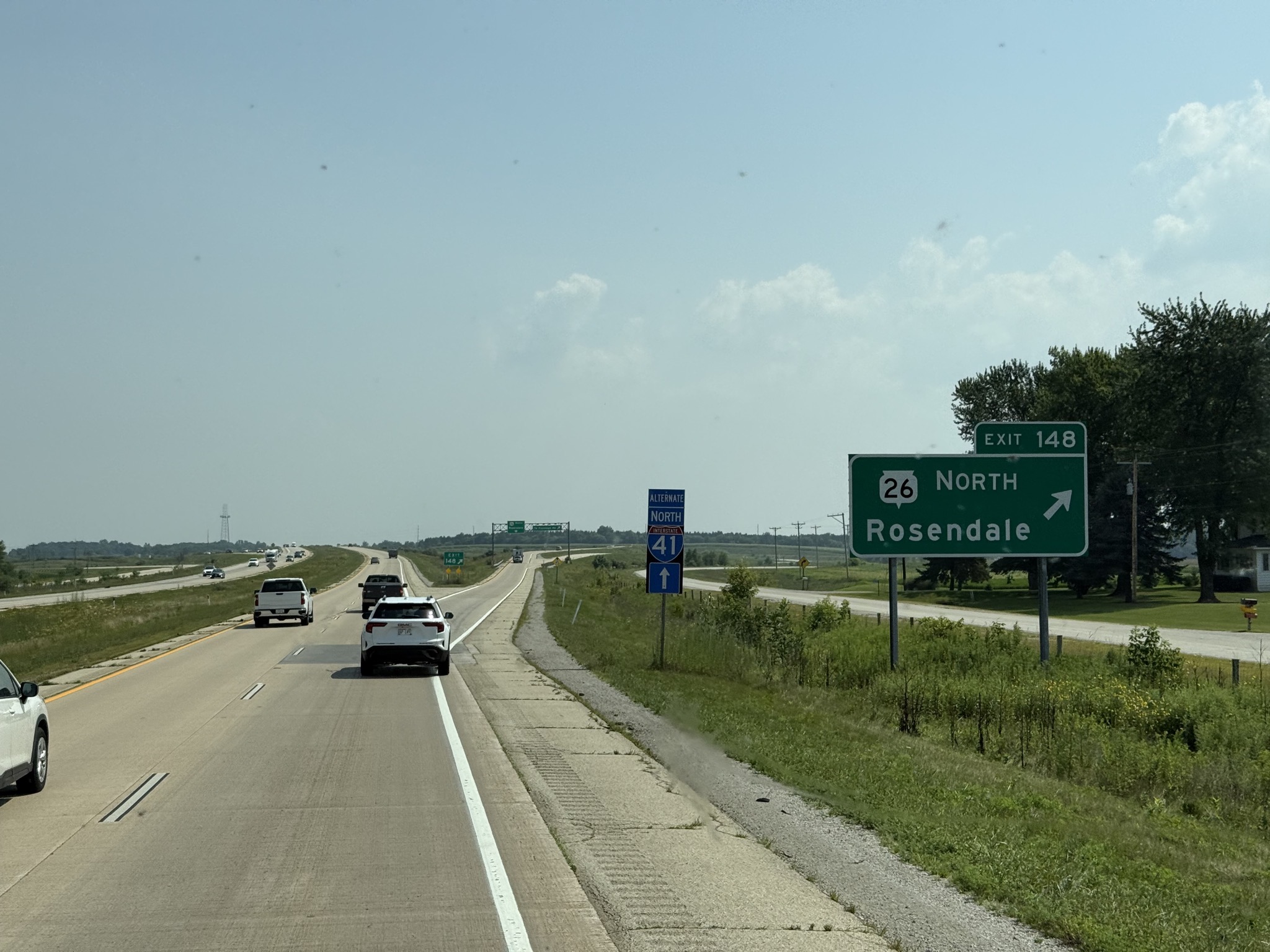 Exit to I-41 North