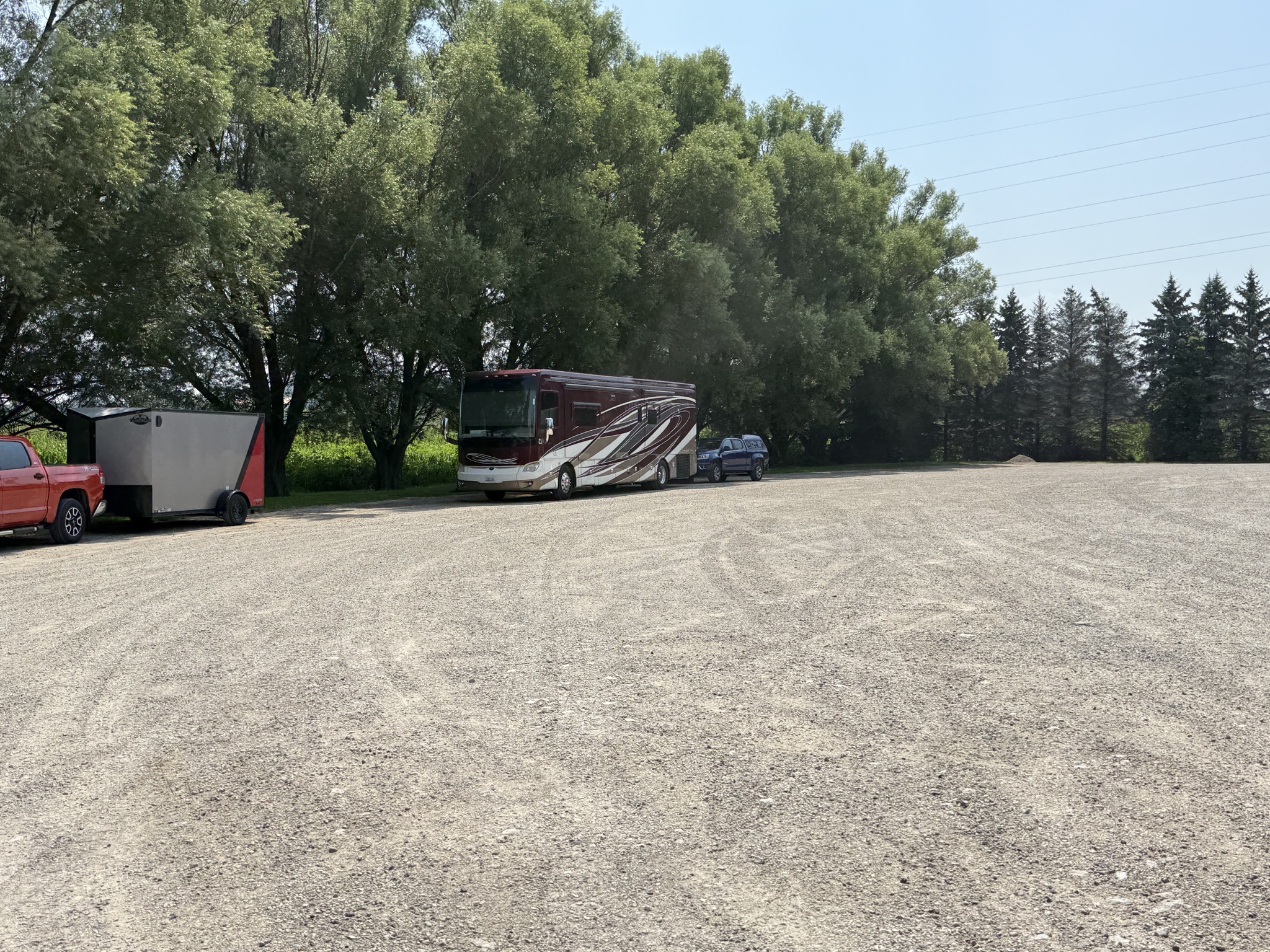 Back to the coach (plenty of parking)
