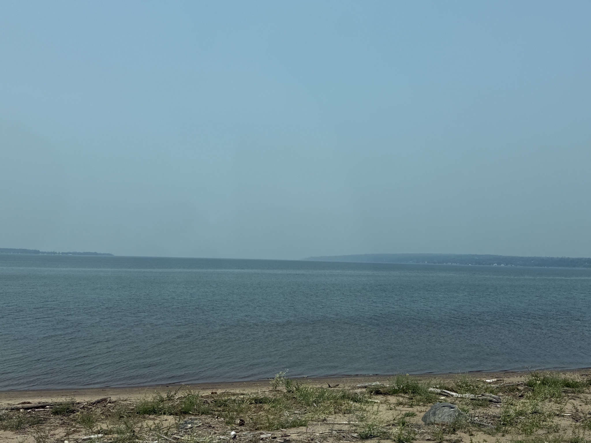 Our first glimpse of Lake Superior