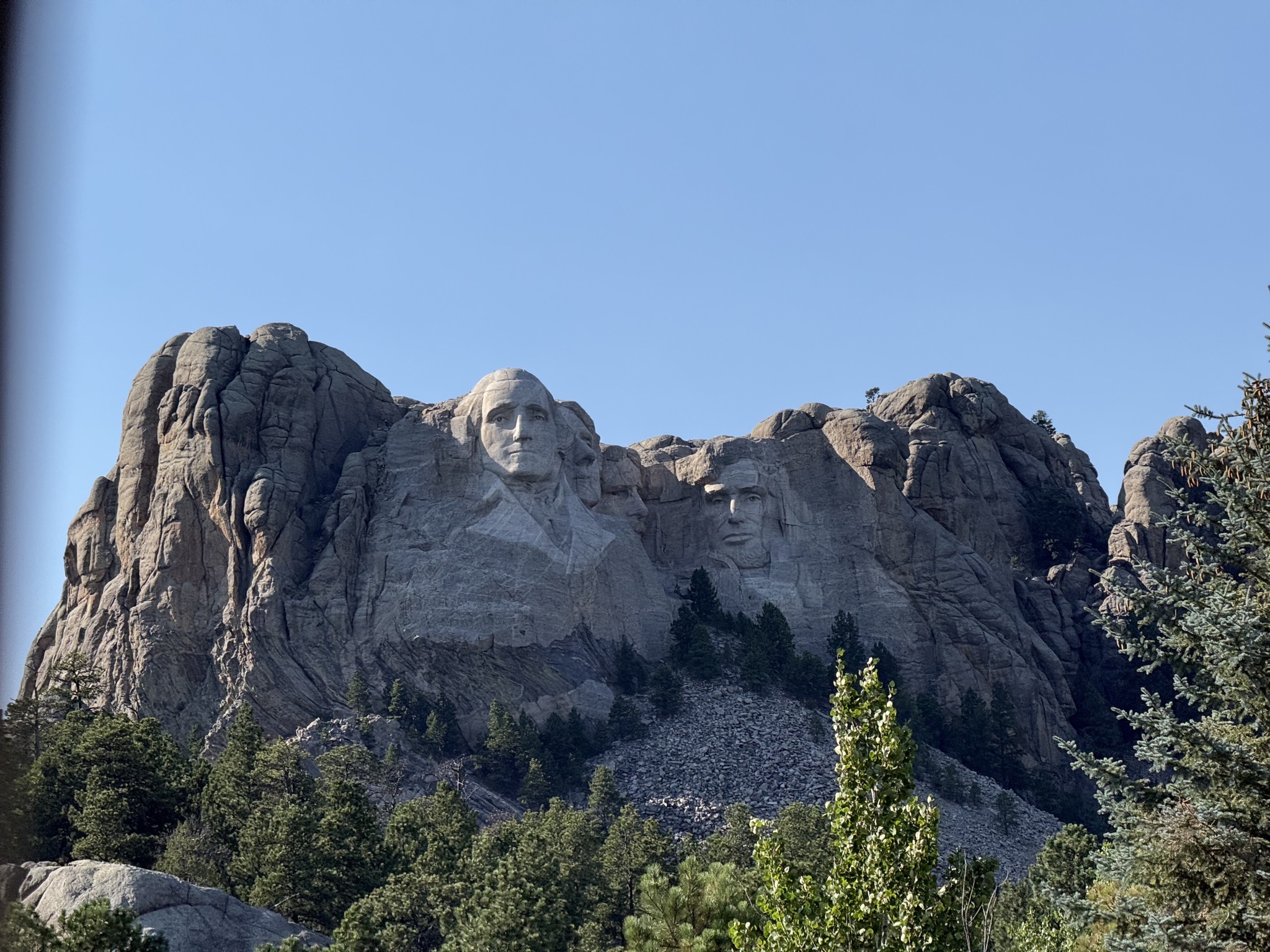 Passing Mount Rushmore