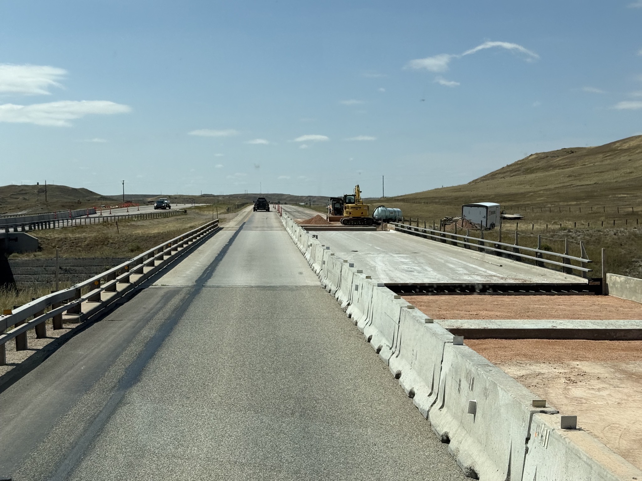 Narrow roadworks