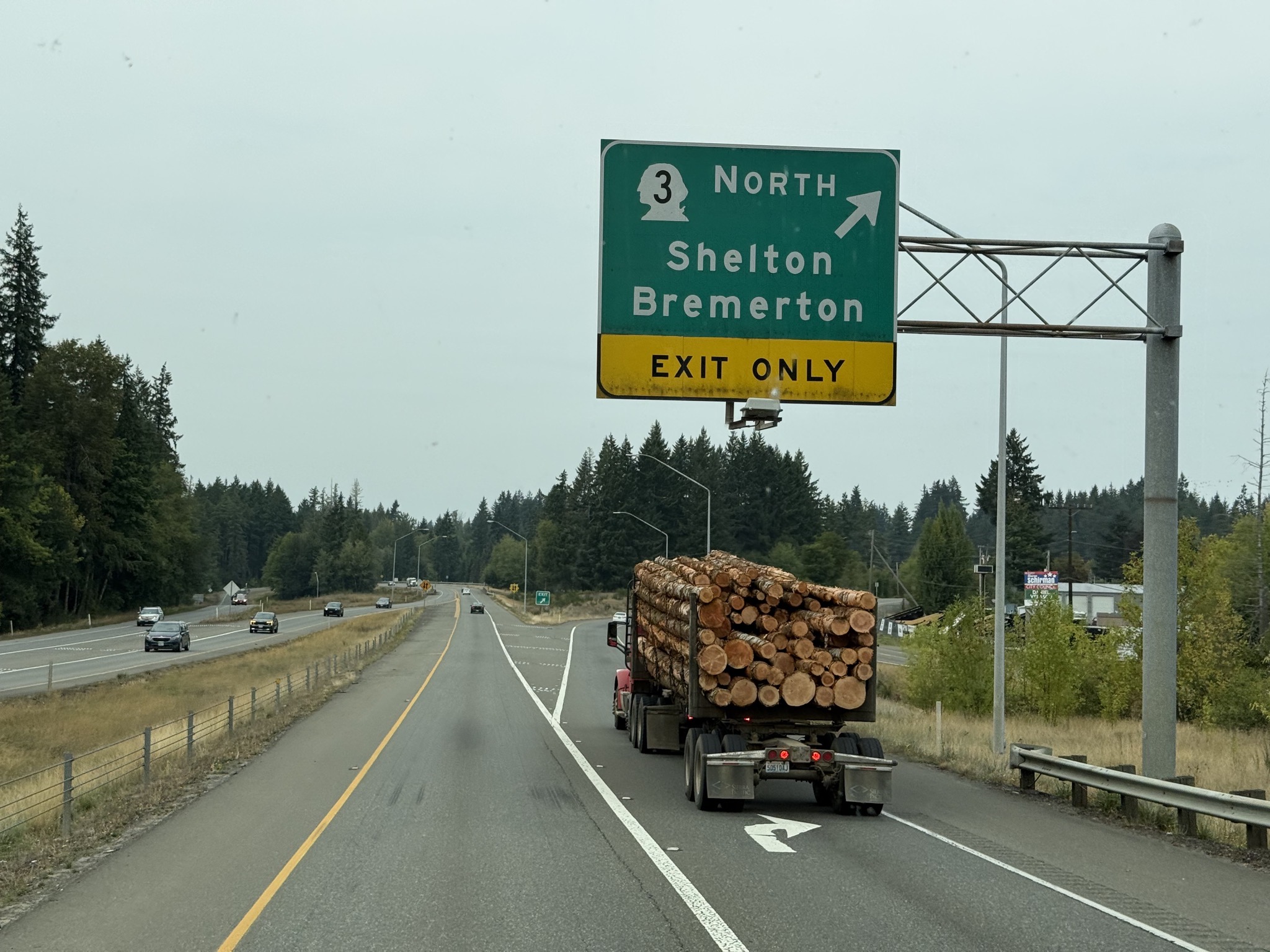 We previously took this exit, but it is more difficult
