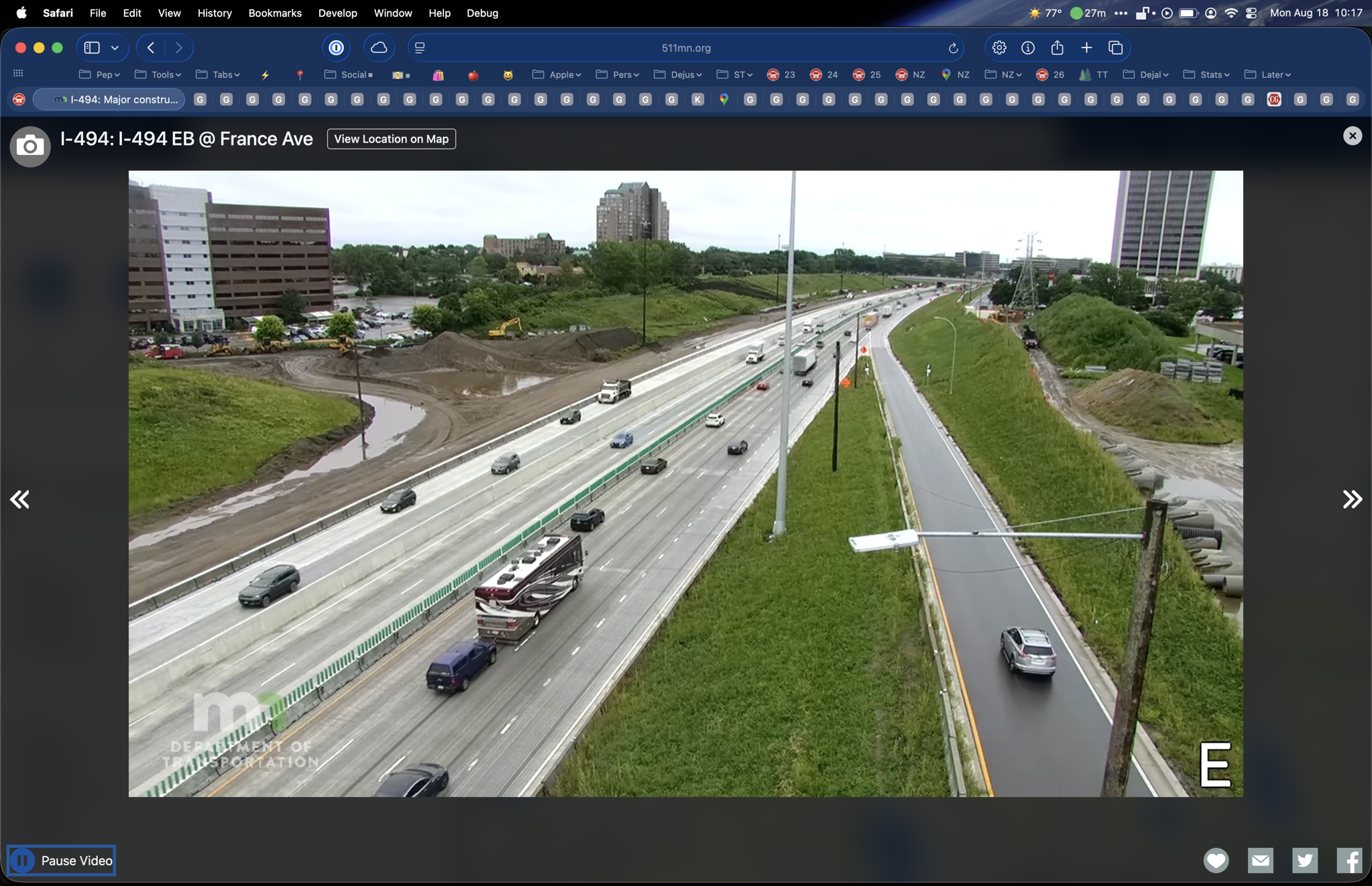 Spotting our coach on traffic cams