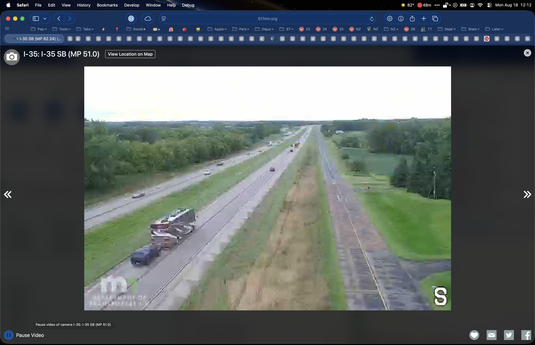 Spotting our coach on traffic cams