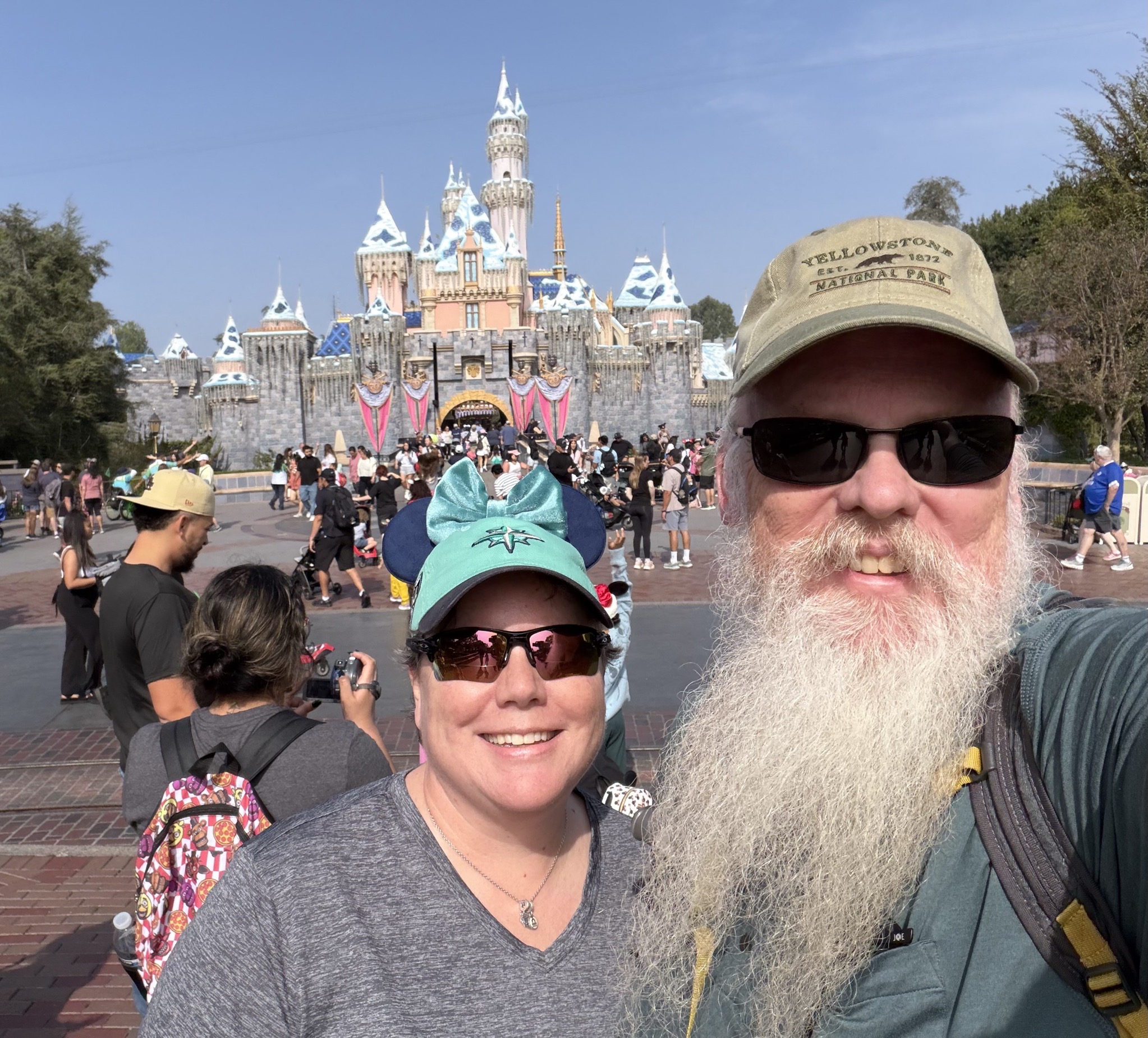 Selfie in front of castle