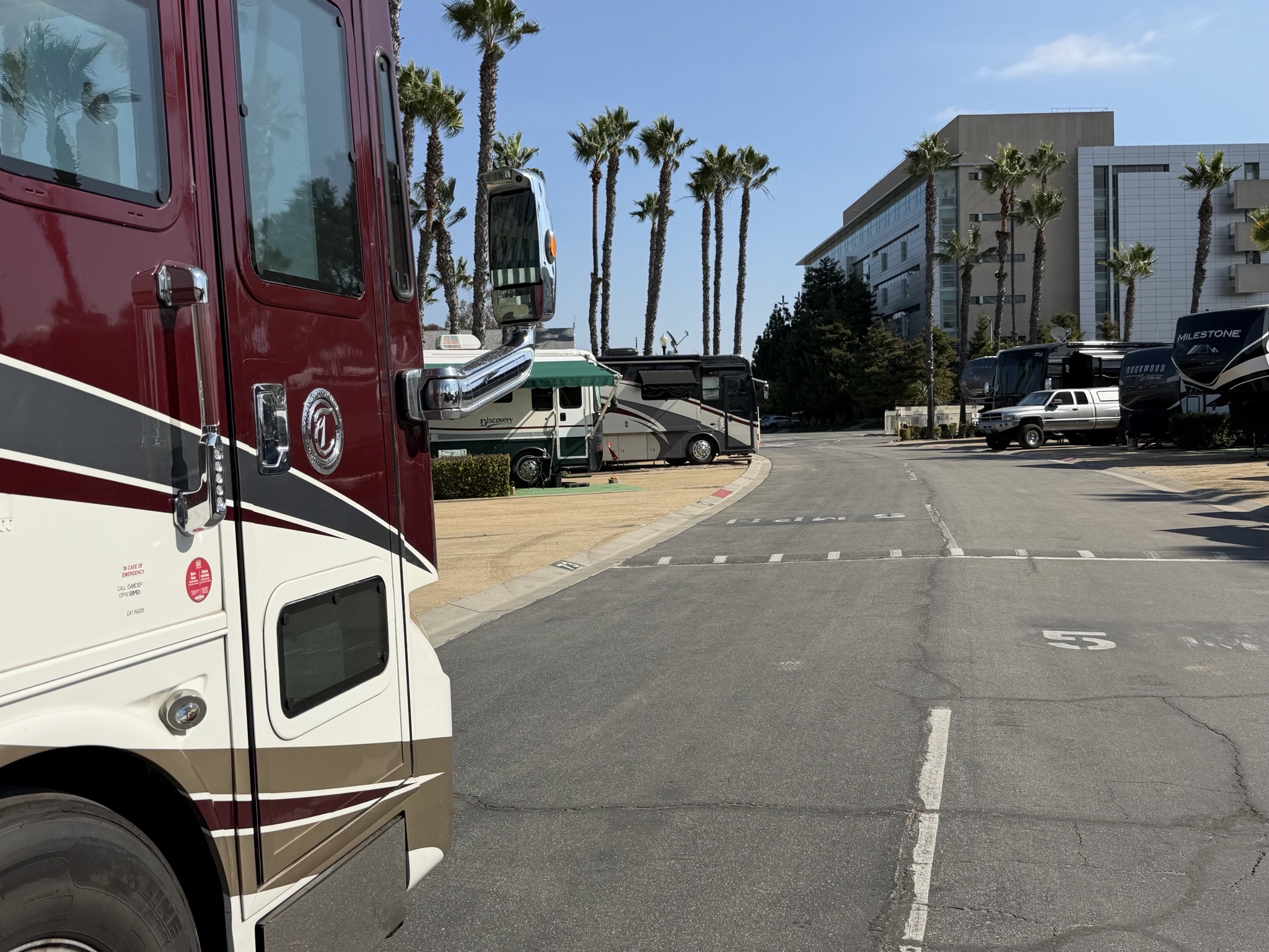 Heading out of the RV park