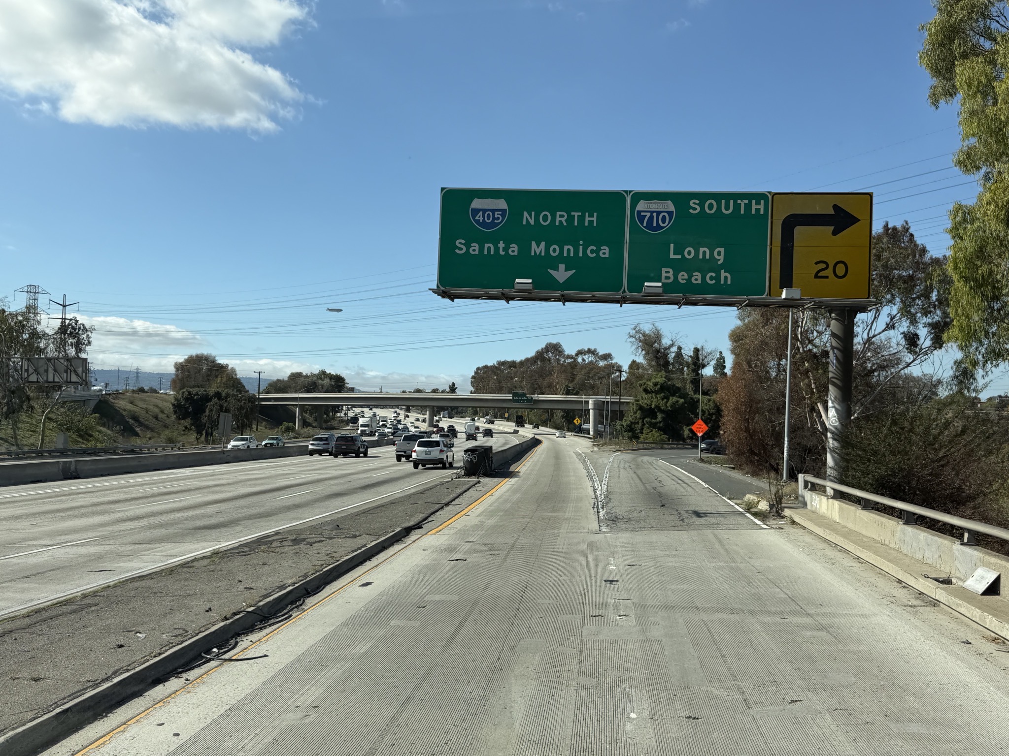 Joining I-405 North