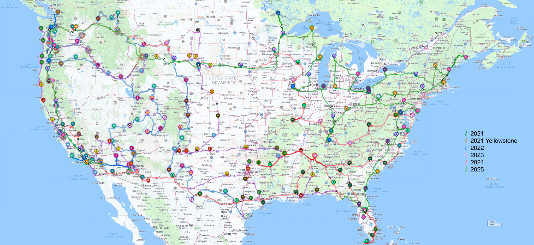 Route map for 2021 to 2025