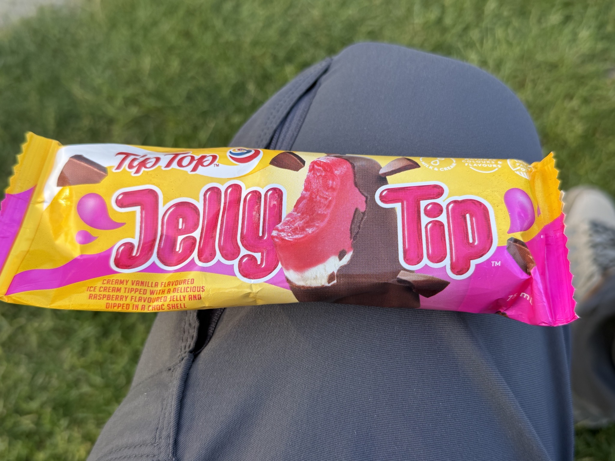 Jelly Tip ice cream for dessert