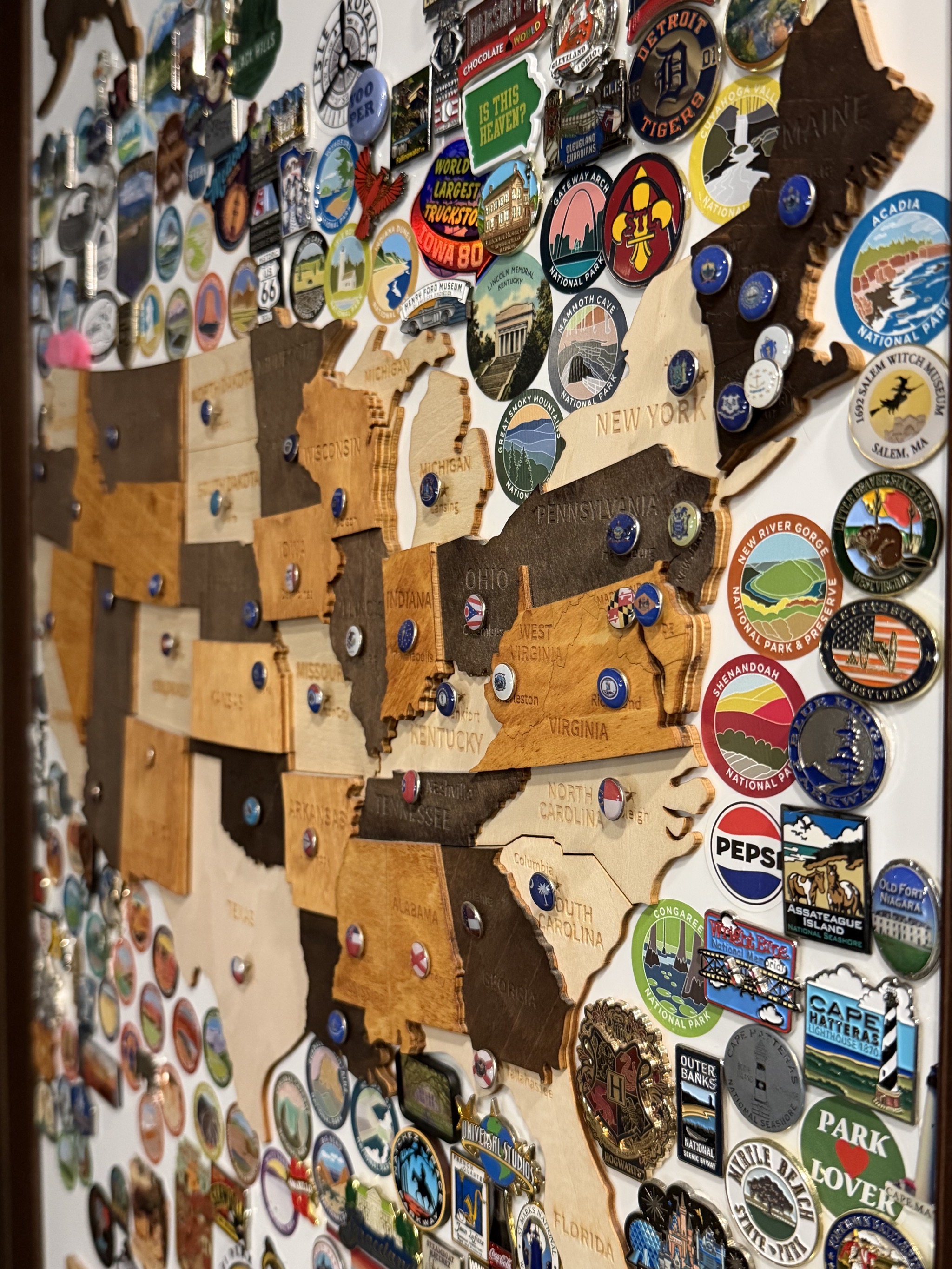 Sticker and pin board