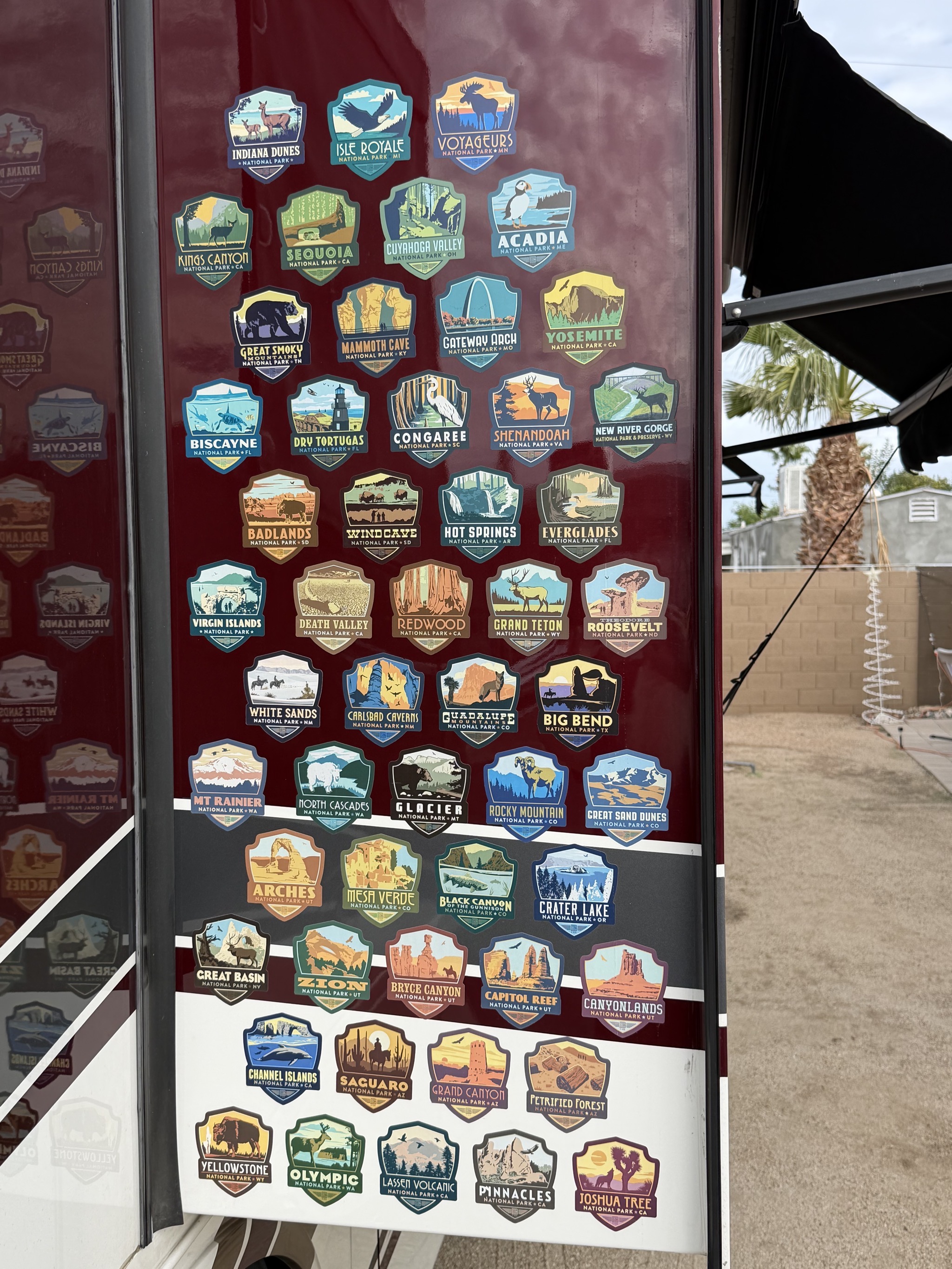 National Park stickers