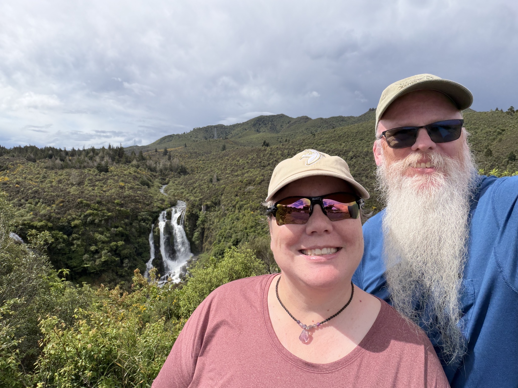 Waterfall selfie