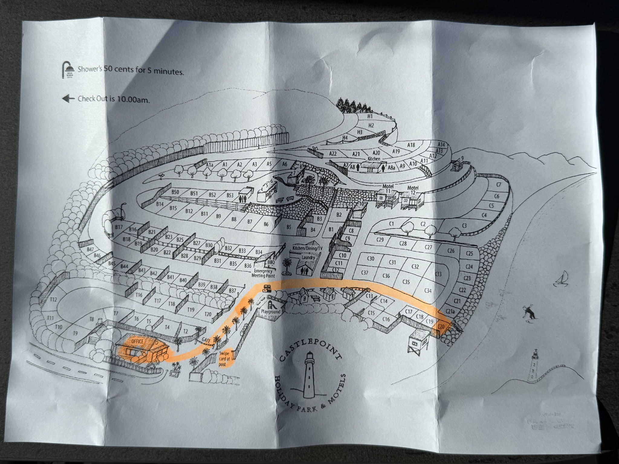 Castlepoint map