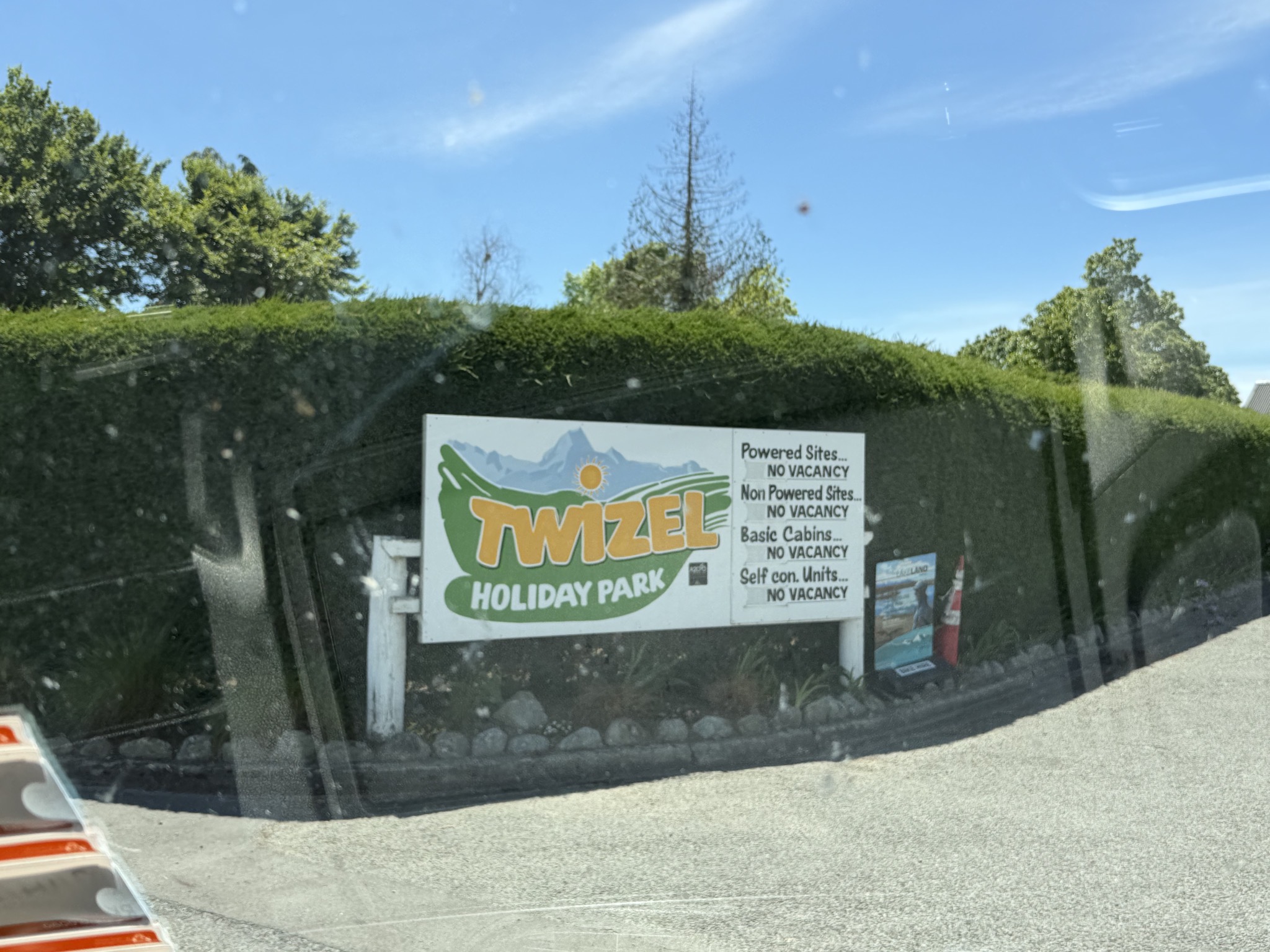 Arriving at Twizel Holiday Park