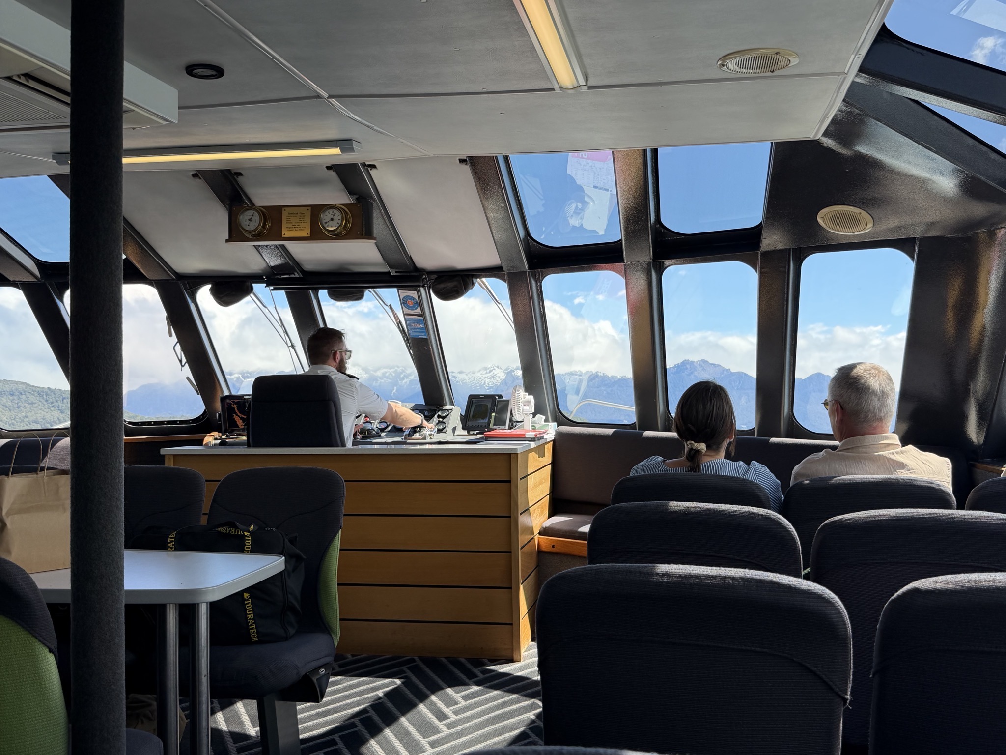 A catamaran to cross Lake Manapouri
