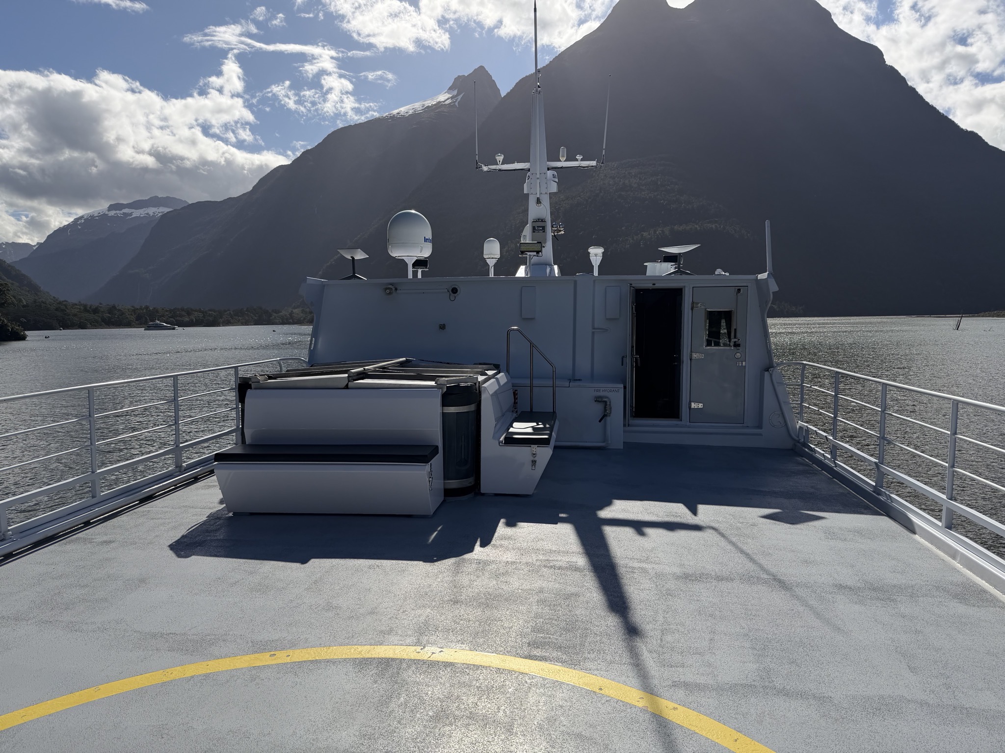 Helipad and hot tub