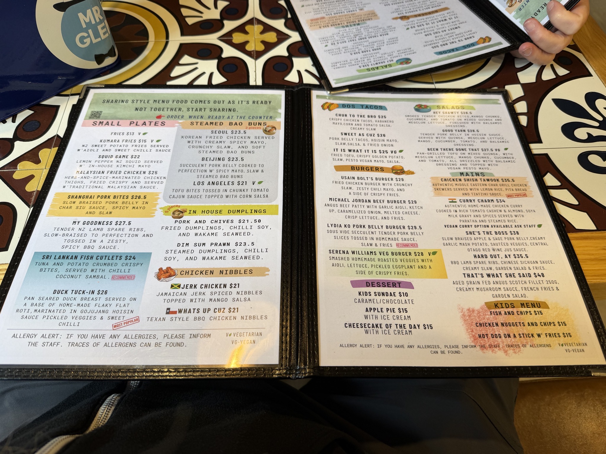 Mr Glen's Taphouse & Tapas for dinner