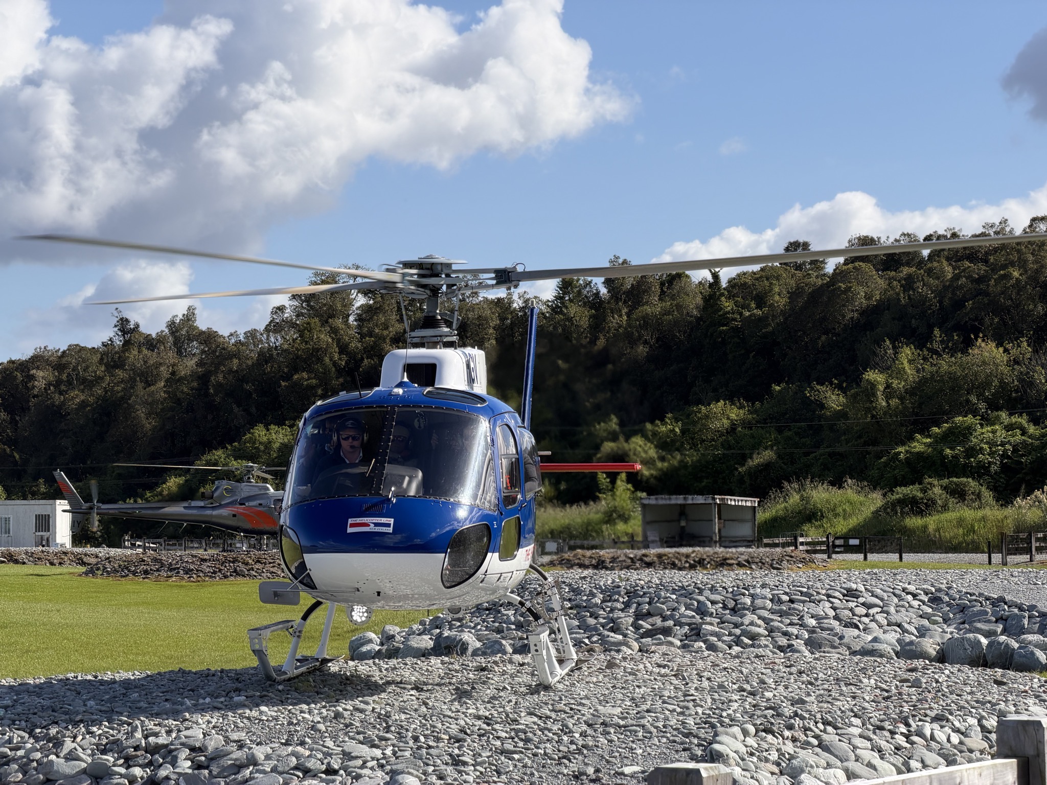 Our helicopter awaits