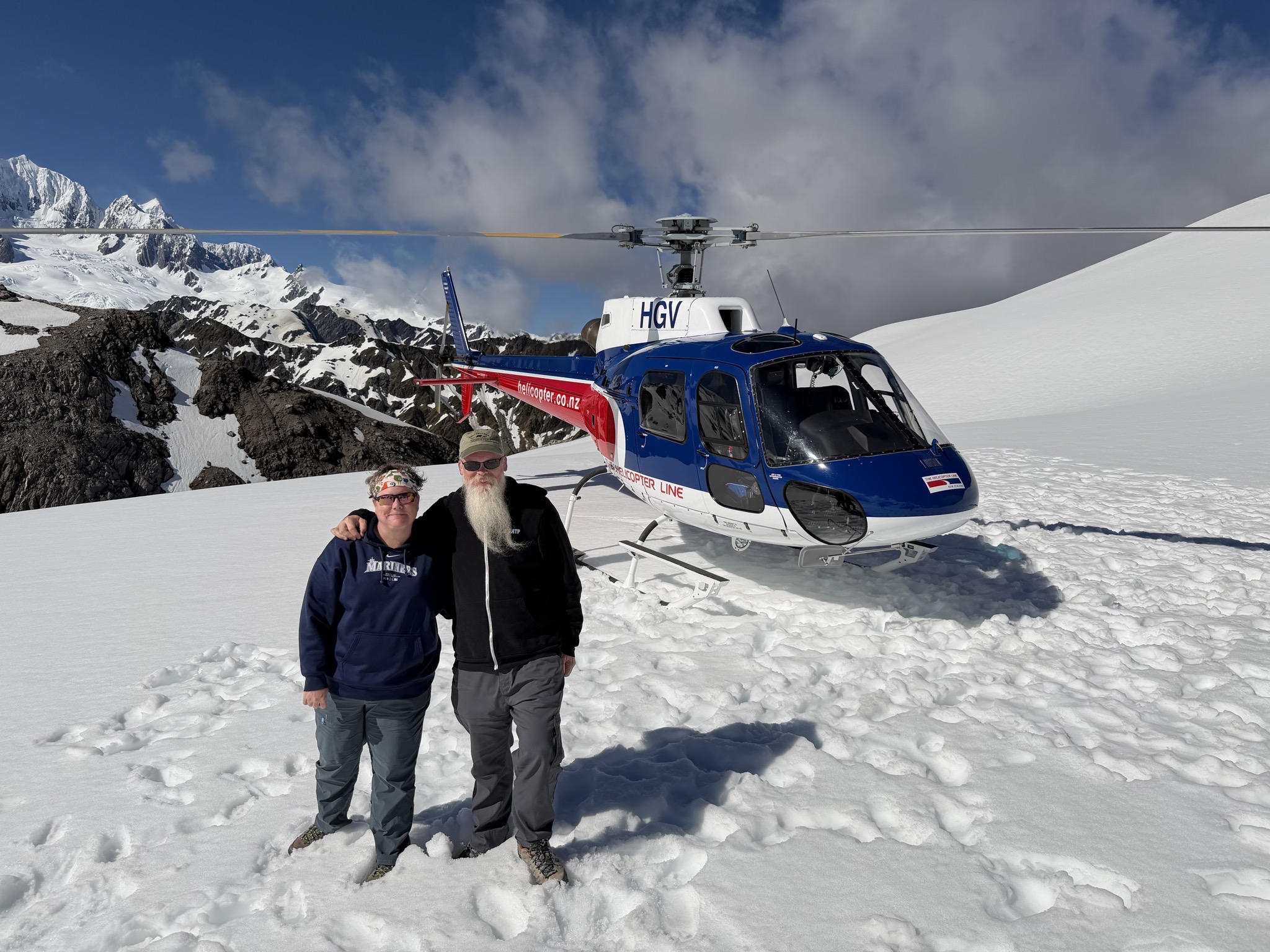 On the snow