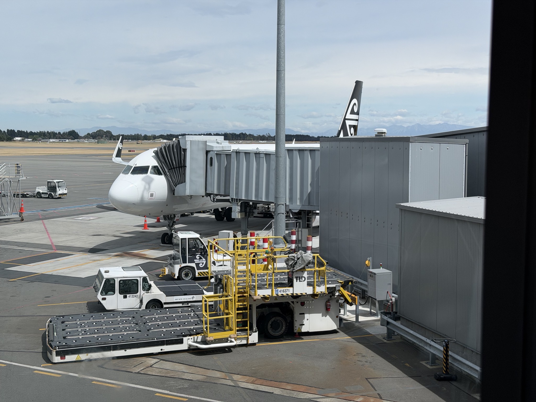 Our plane from Christchurch to Auckland