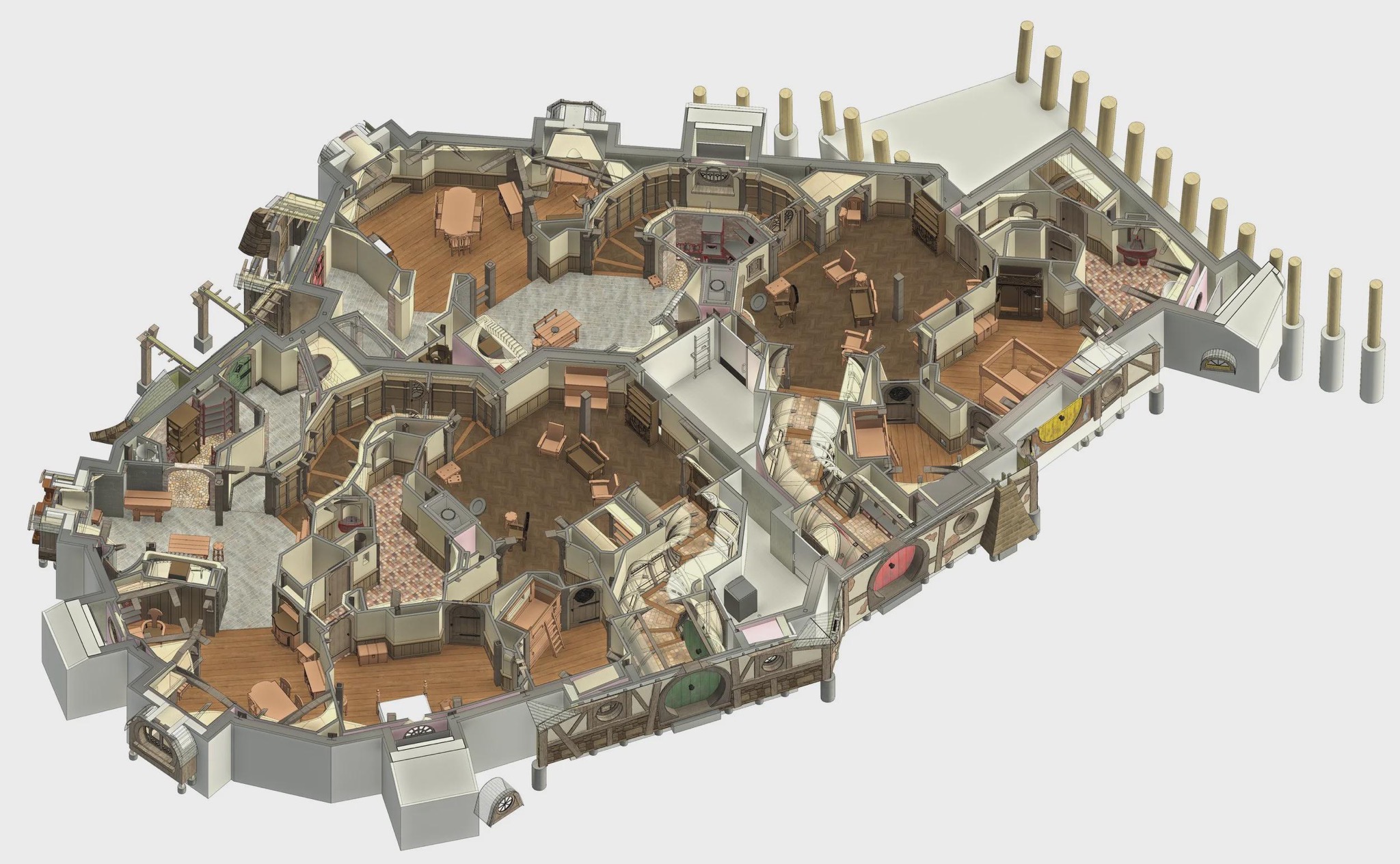 Bagshot Row 3D floorplan