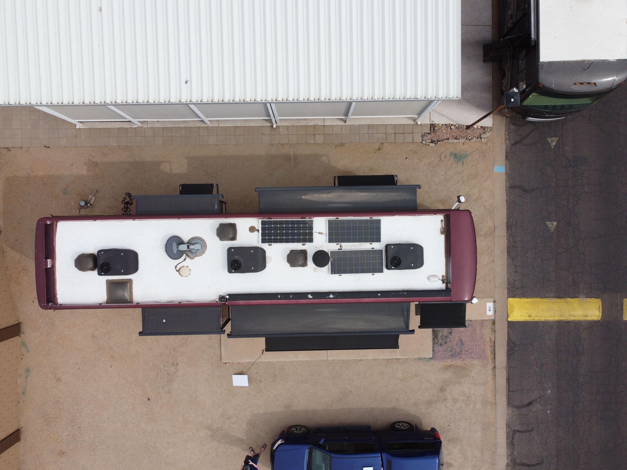 Aerial view of our site