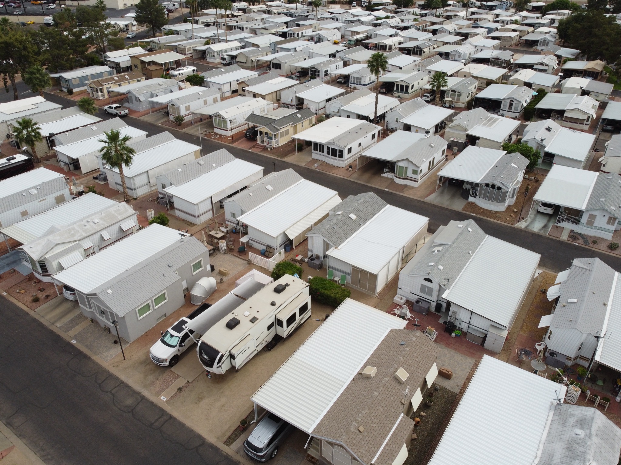 Aerial view of our site