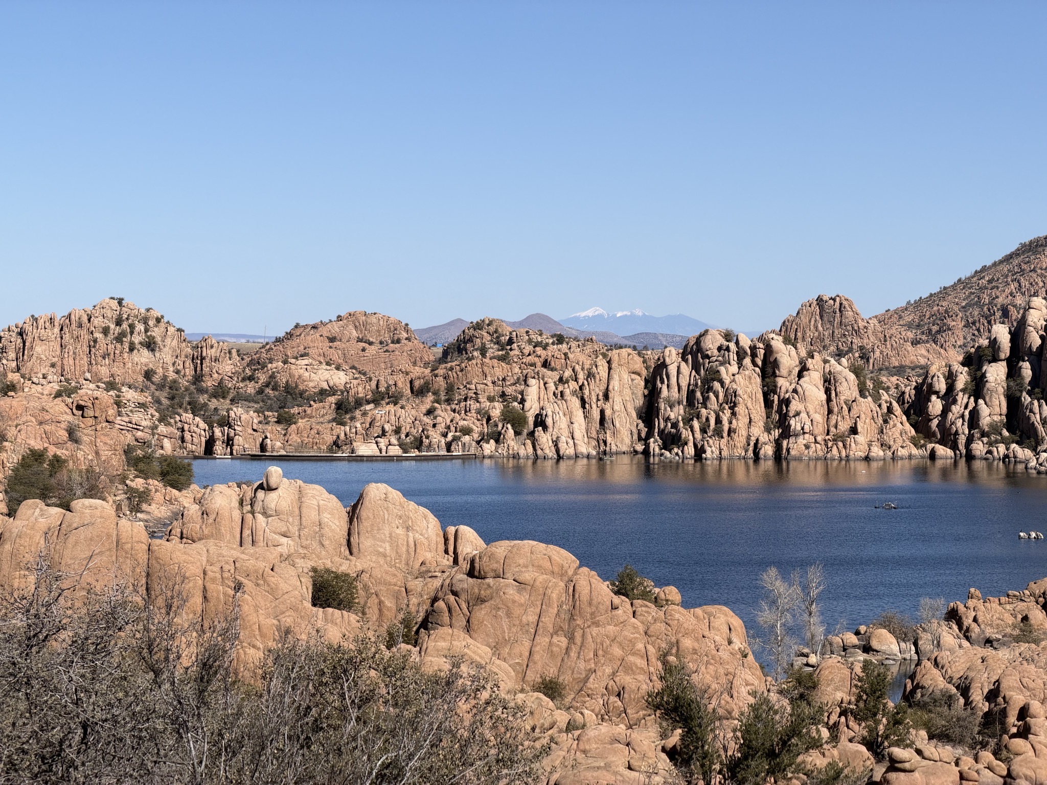 Interesting rocks and lake
